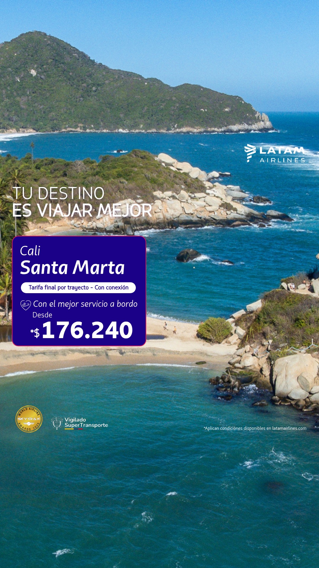LATAM Airlines Facebook ad: Compra hoy tus tiquetes