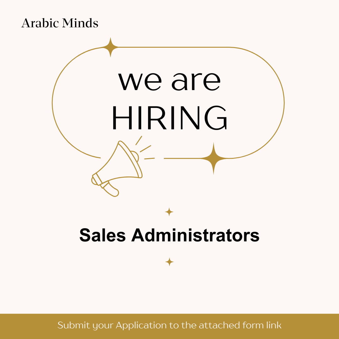 Arabic Minds Facebook ad: Female Online Sales Administrators (Remote)