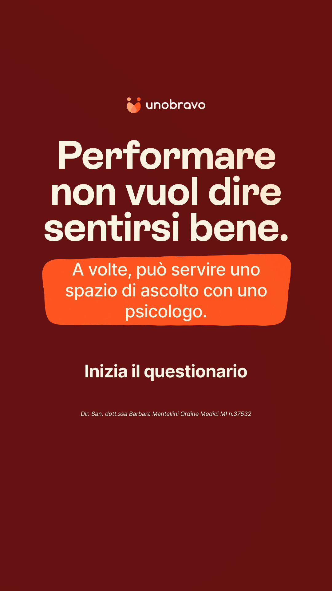 Unobravo Facebook ad