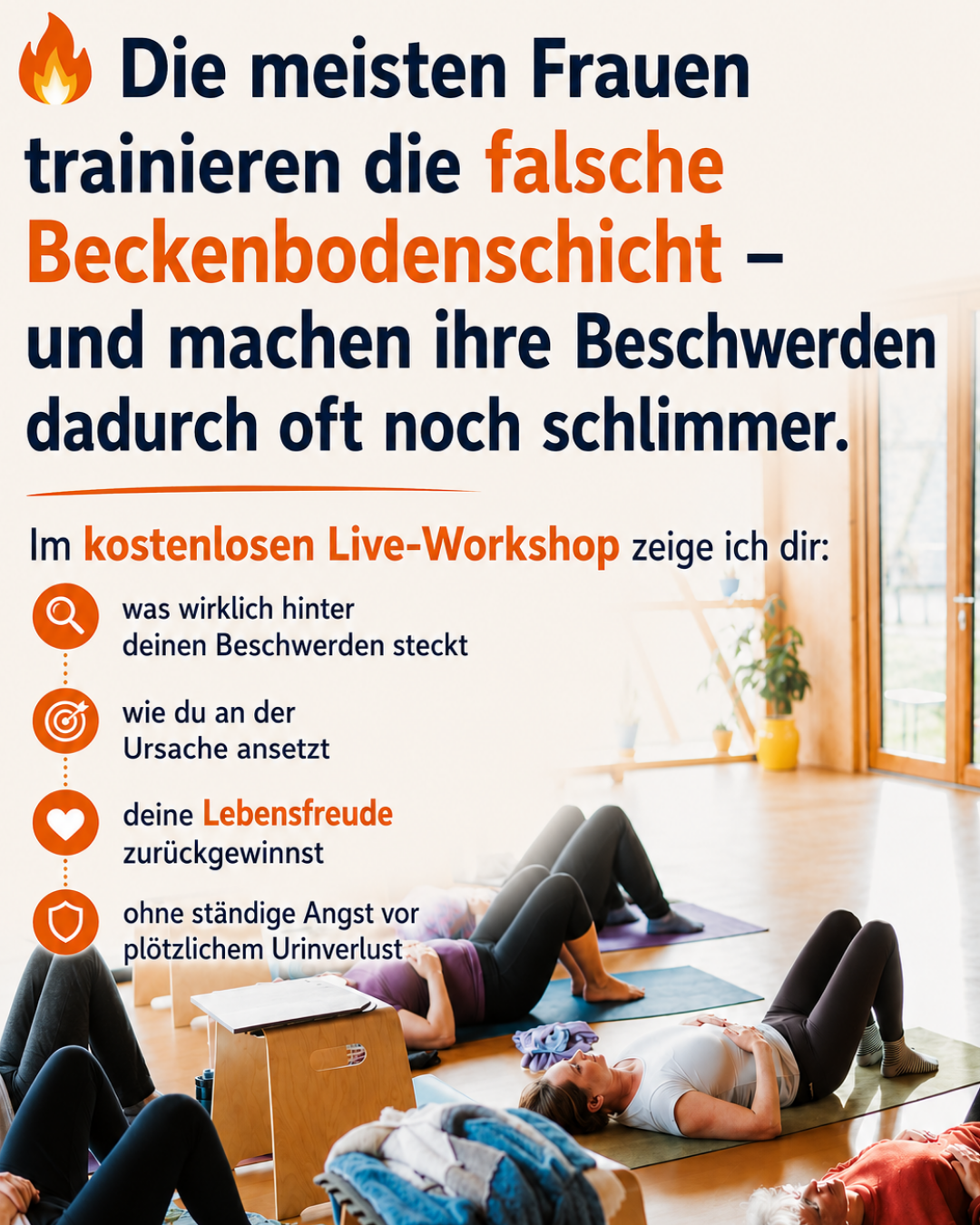 Barbara Scharrer - Therapeutisches Training Facebook ad: Kostenloser Workshop für Frauen