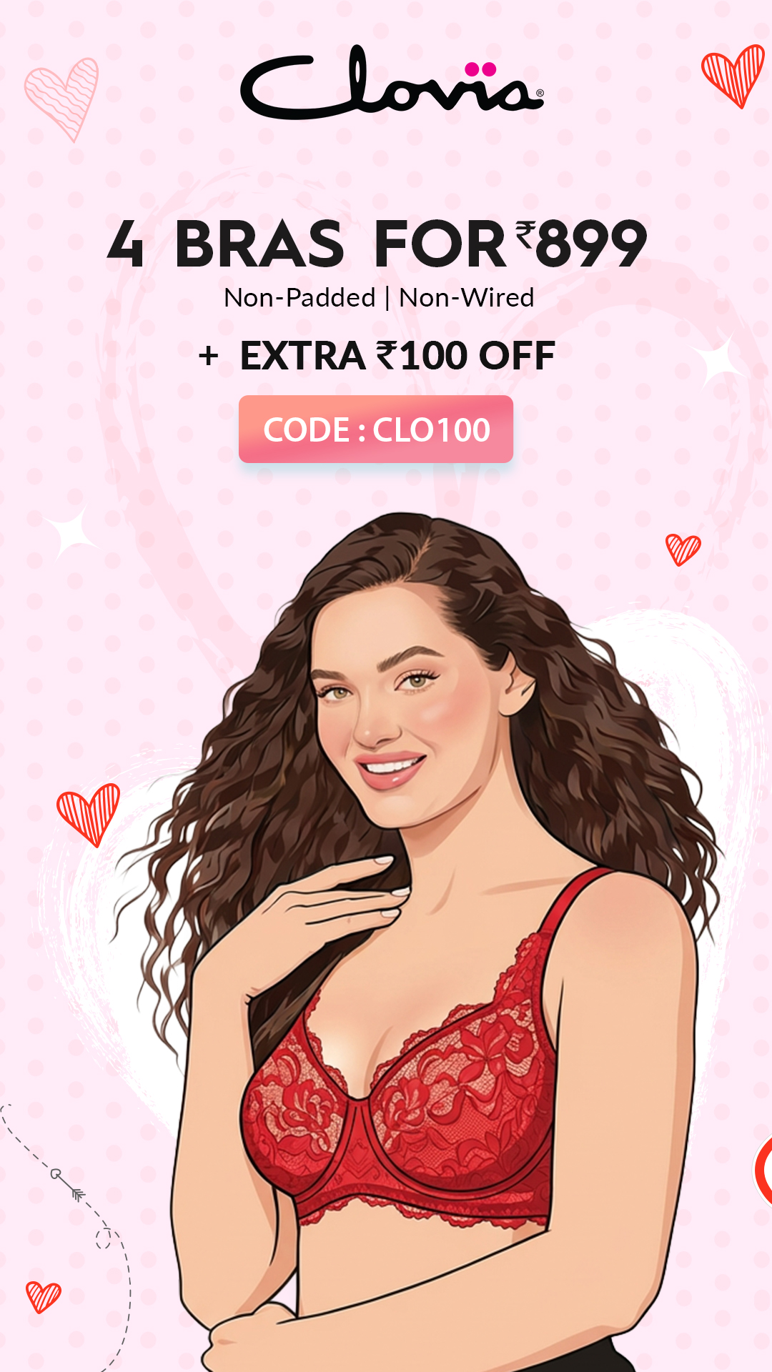 Clovia Facebook ad