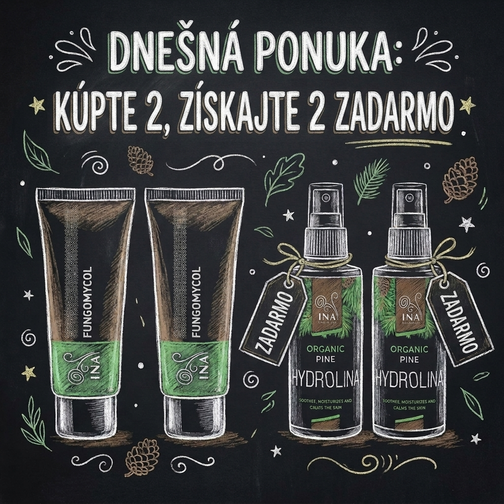 InaEssentials.SK - Prírodná a Organická Kozmetika Facebook ad: Kúp 2 krémy Fungomycol, 2 Hydroliny máš zadarmo