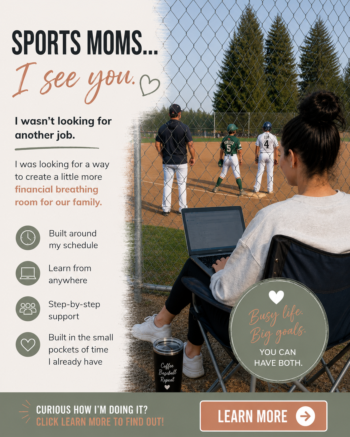 Life With The Coxs Facebook ad: Creating More Flexibility for Your Family