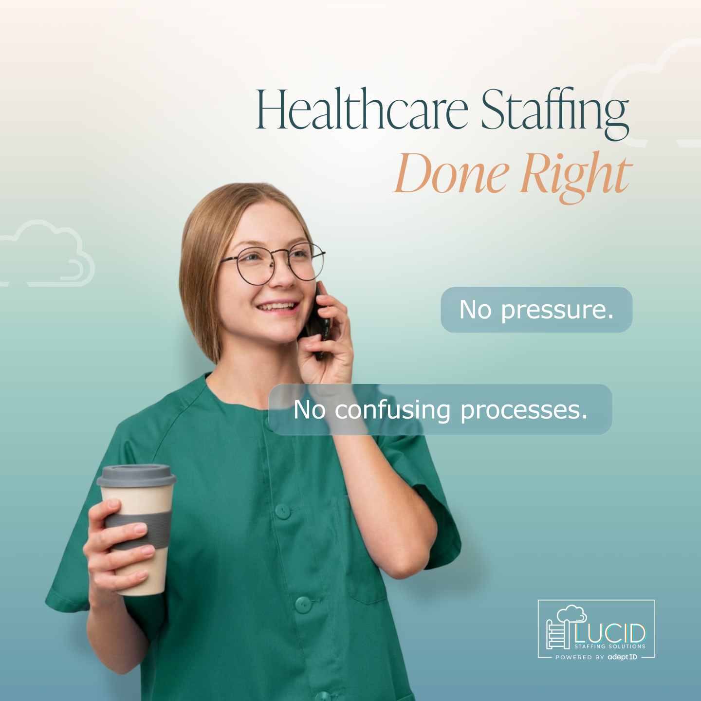 Lucid Staffing Solutions Facebook ad