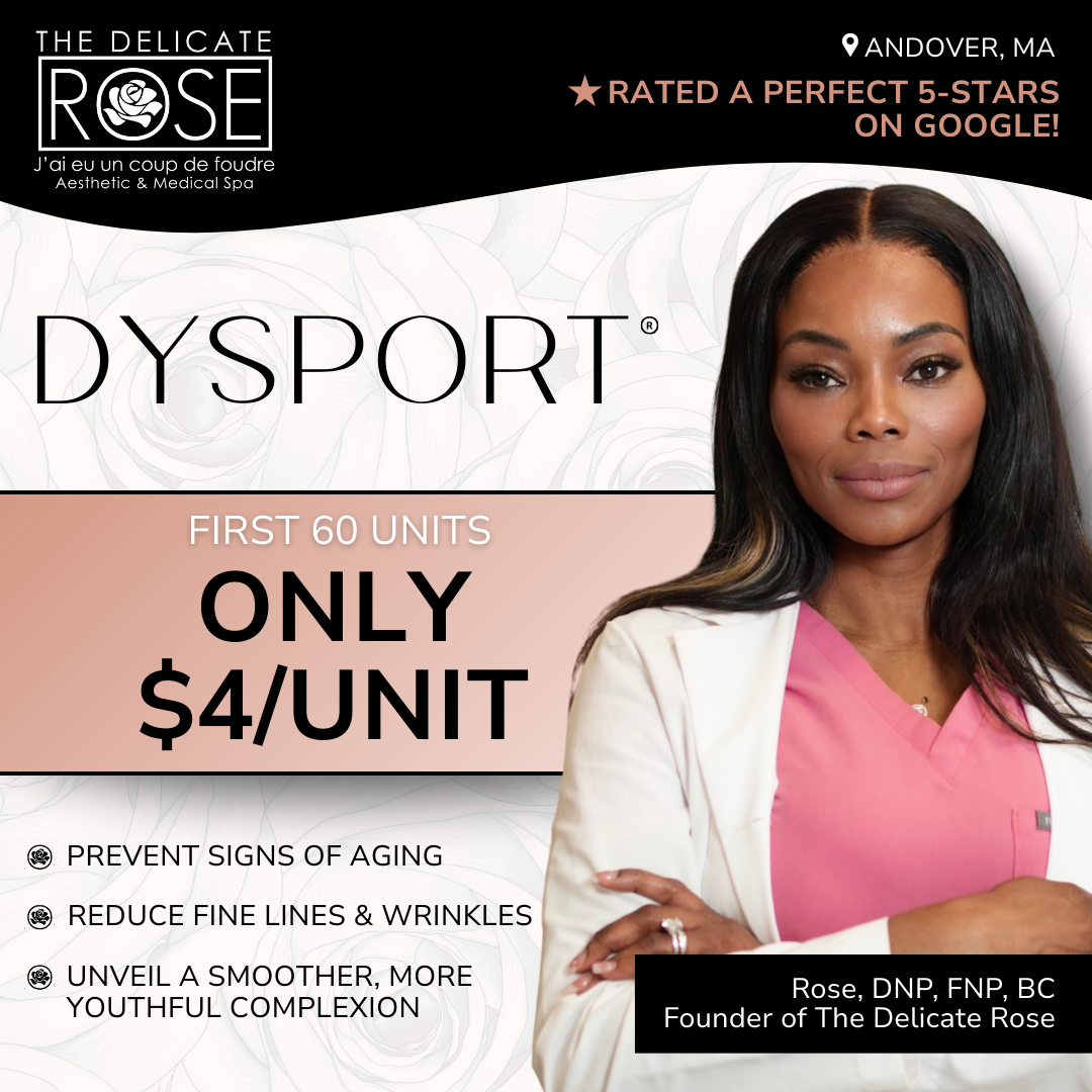 The Delicate Rose Facebook ad: Get Dysport for ONLY $4/unit!
