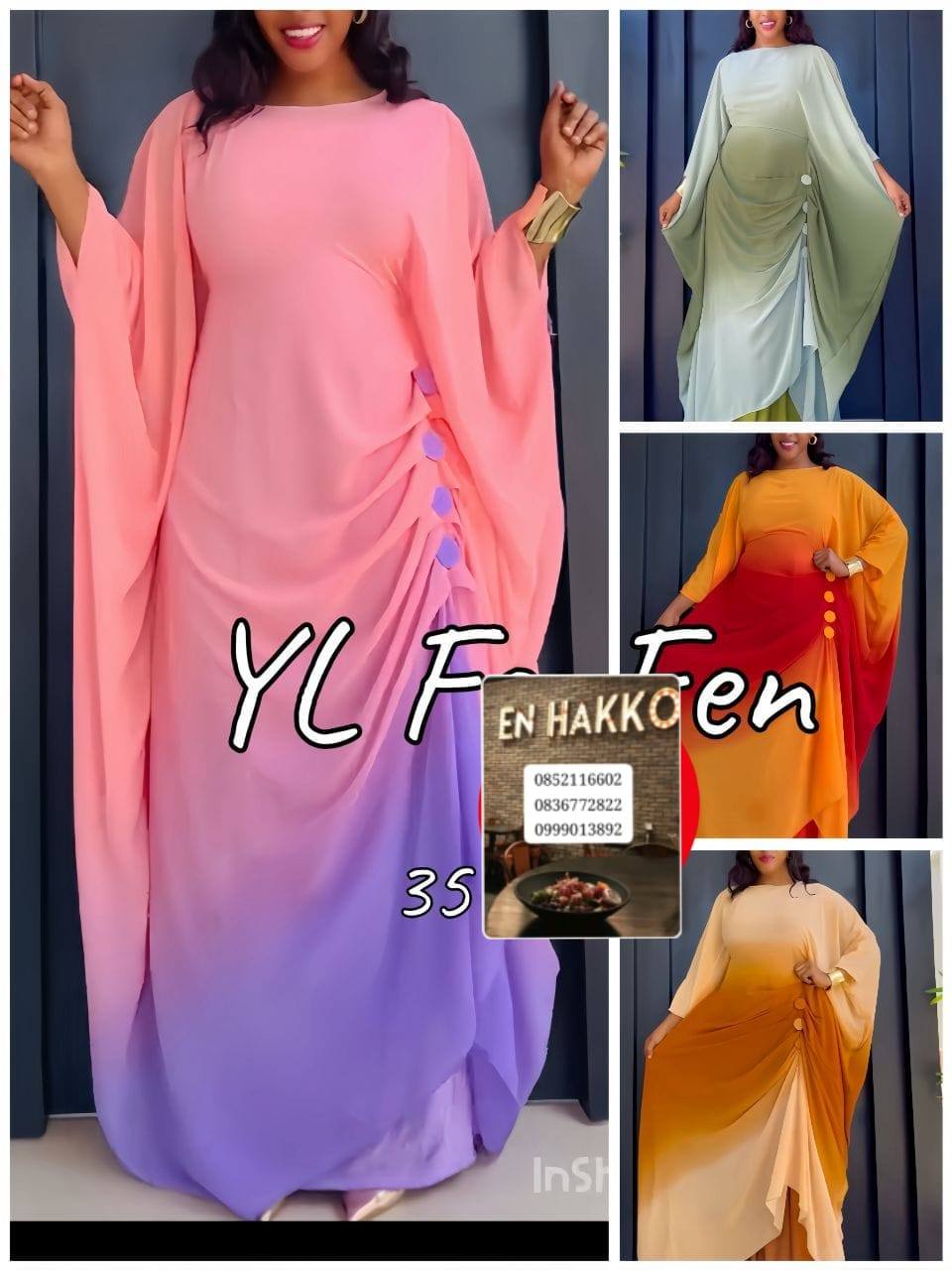 En Hakkoré STŸLE Facebook ad: Les robes foulards standards pour les grandes dames.