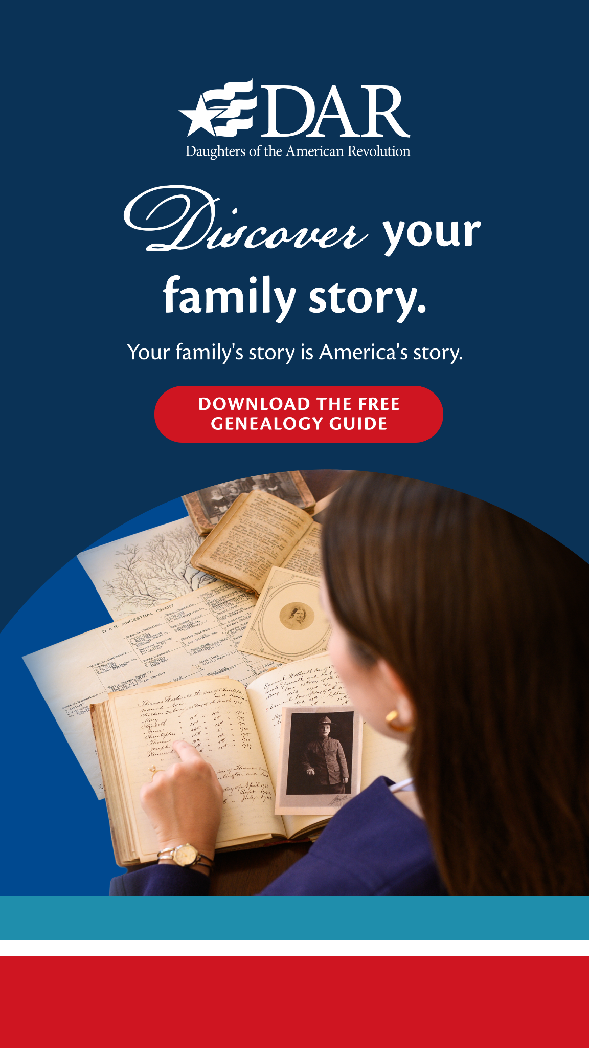 Daughters of the American Revolution National Headquarters Facebook ad from Apr 10, 2026