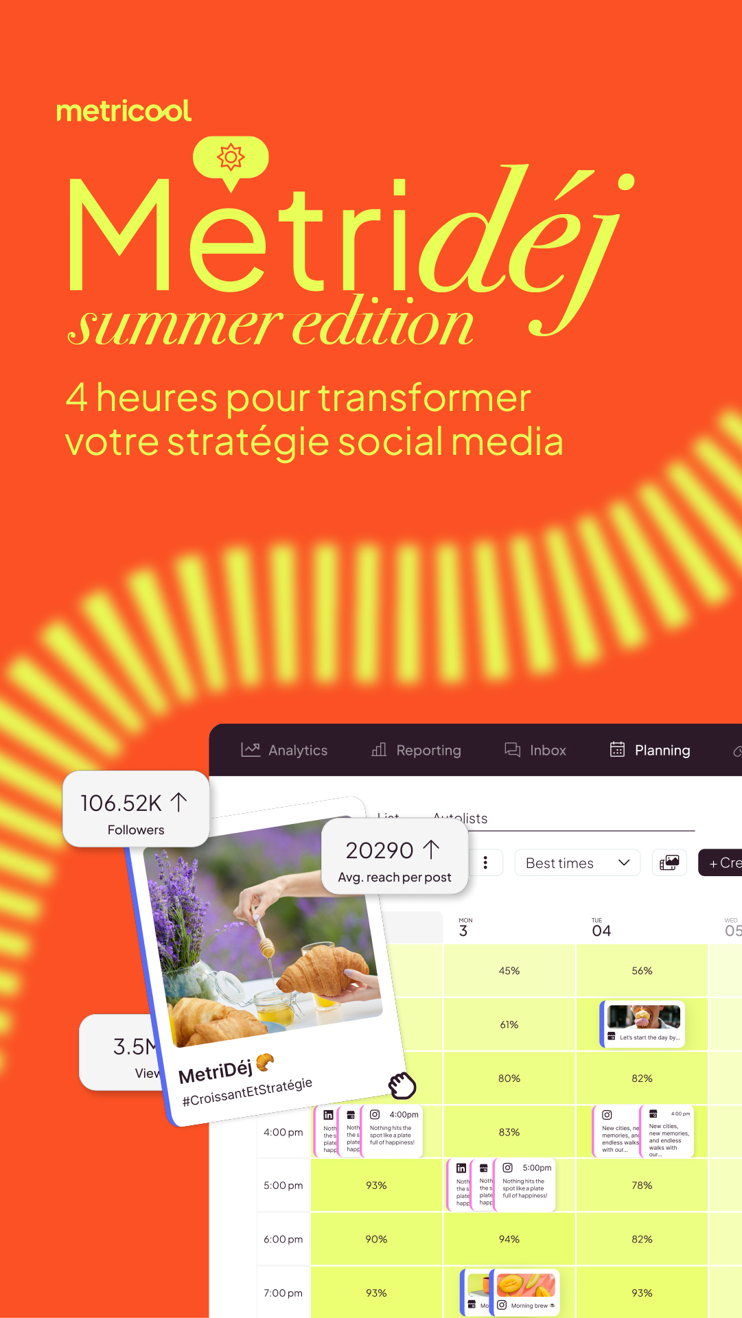 Metricool France Facebook ad