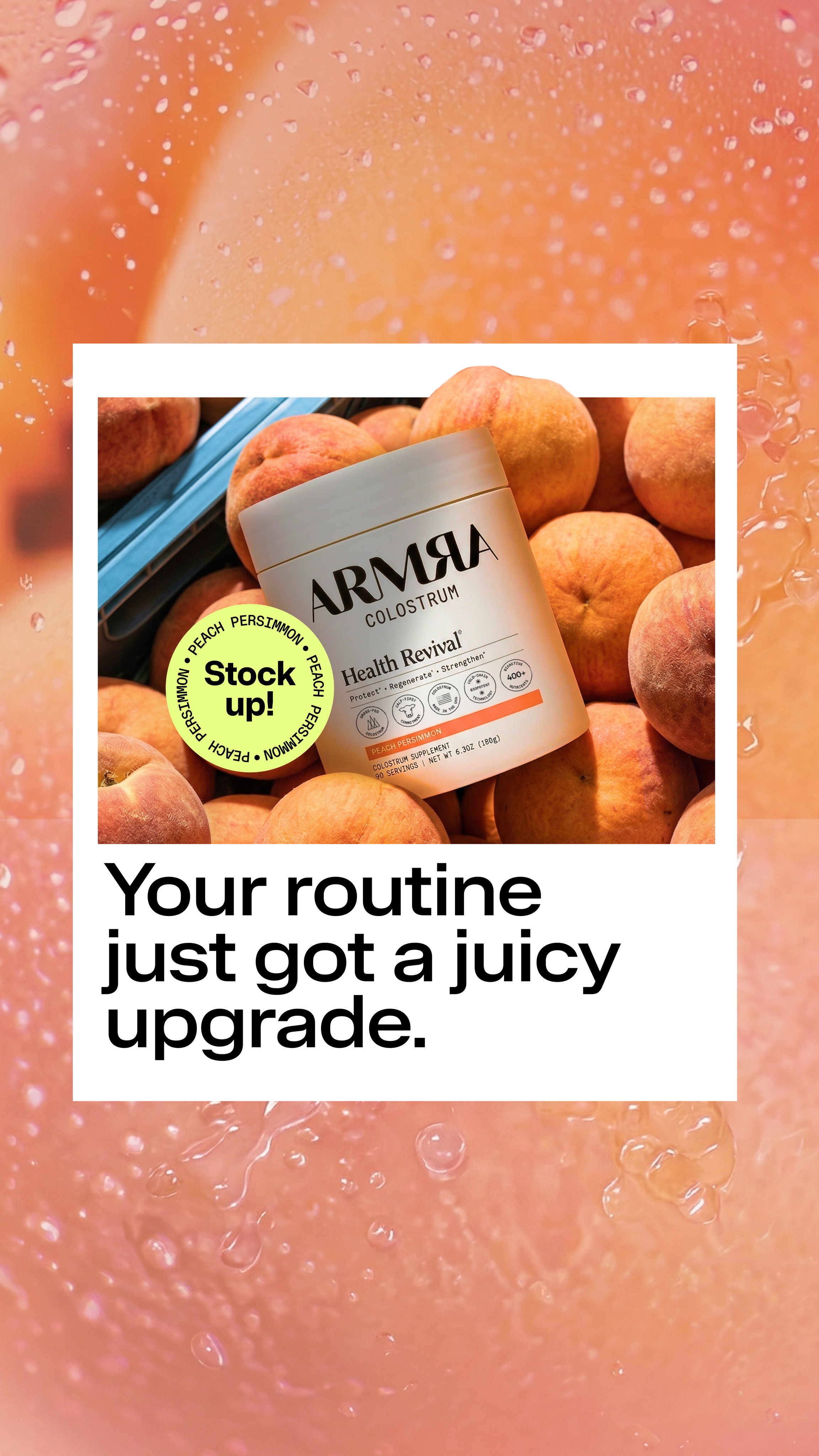 ARMRA Facebook ad