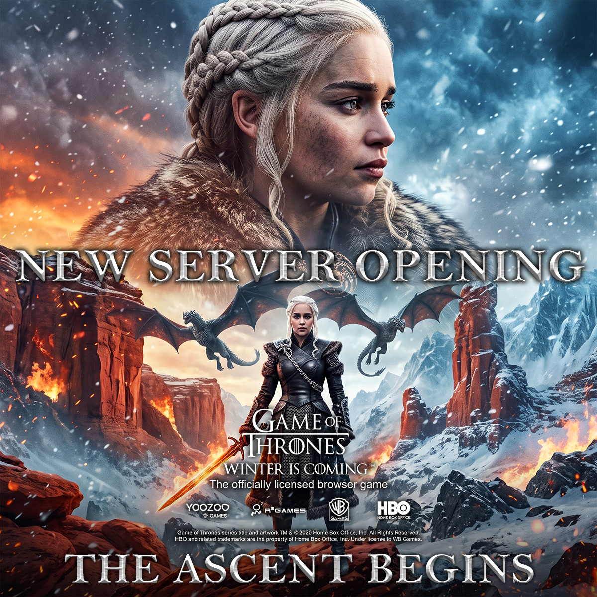 Game of Thrones at R2games.com Facebook ad