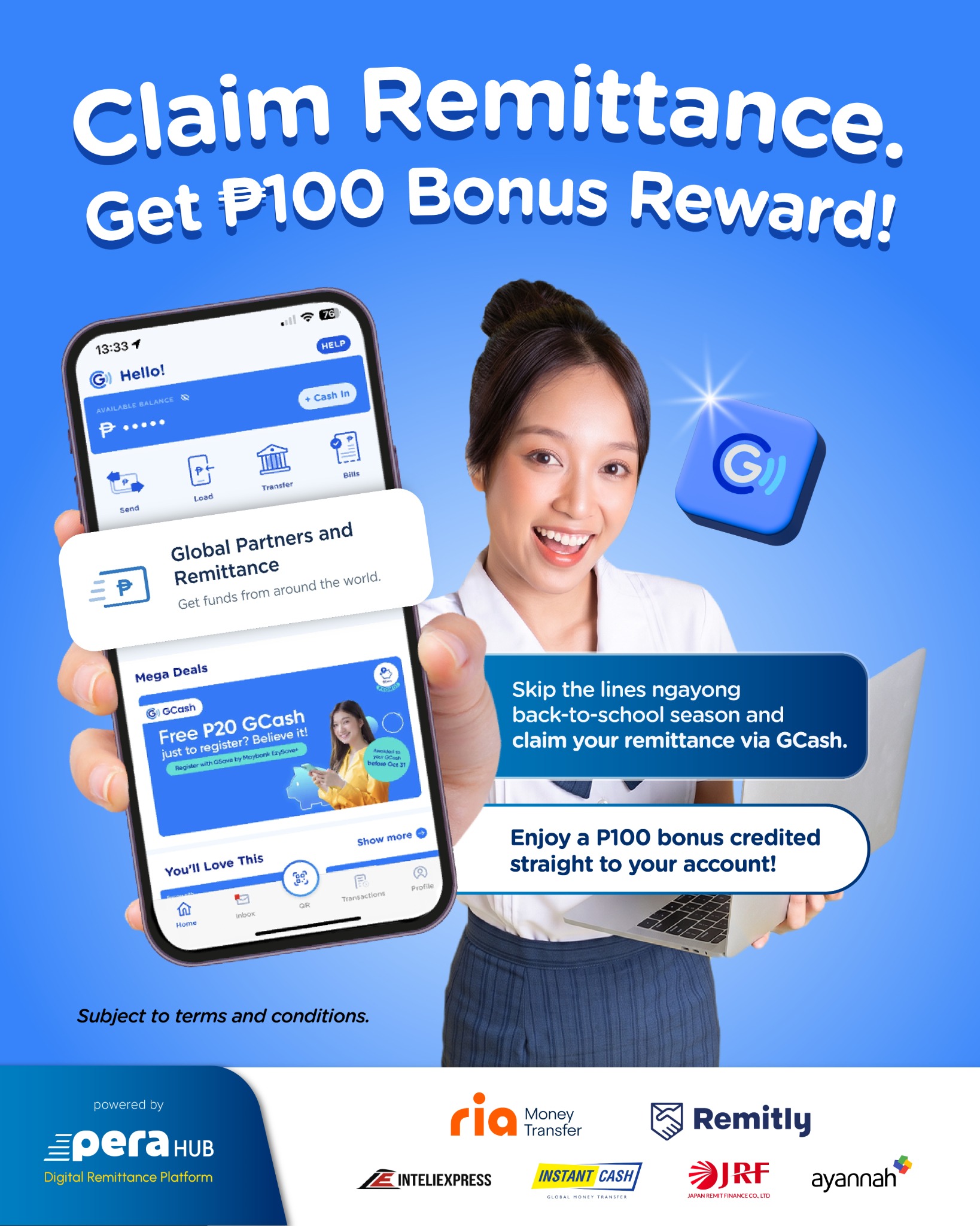 Pera Hub Facebook ad: Back-to-school gastos? Kayang-kaya with GCash!