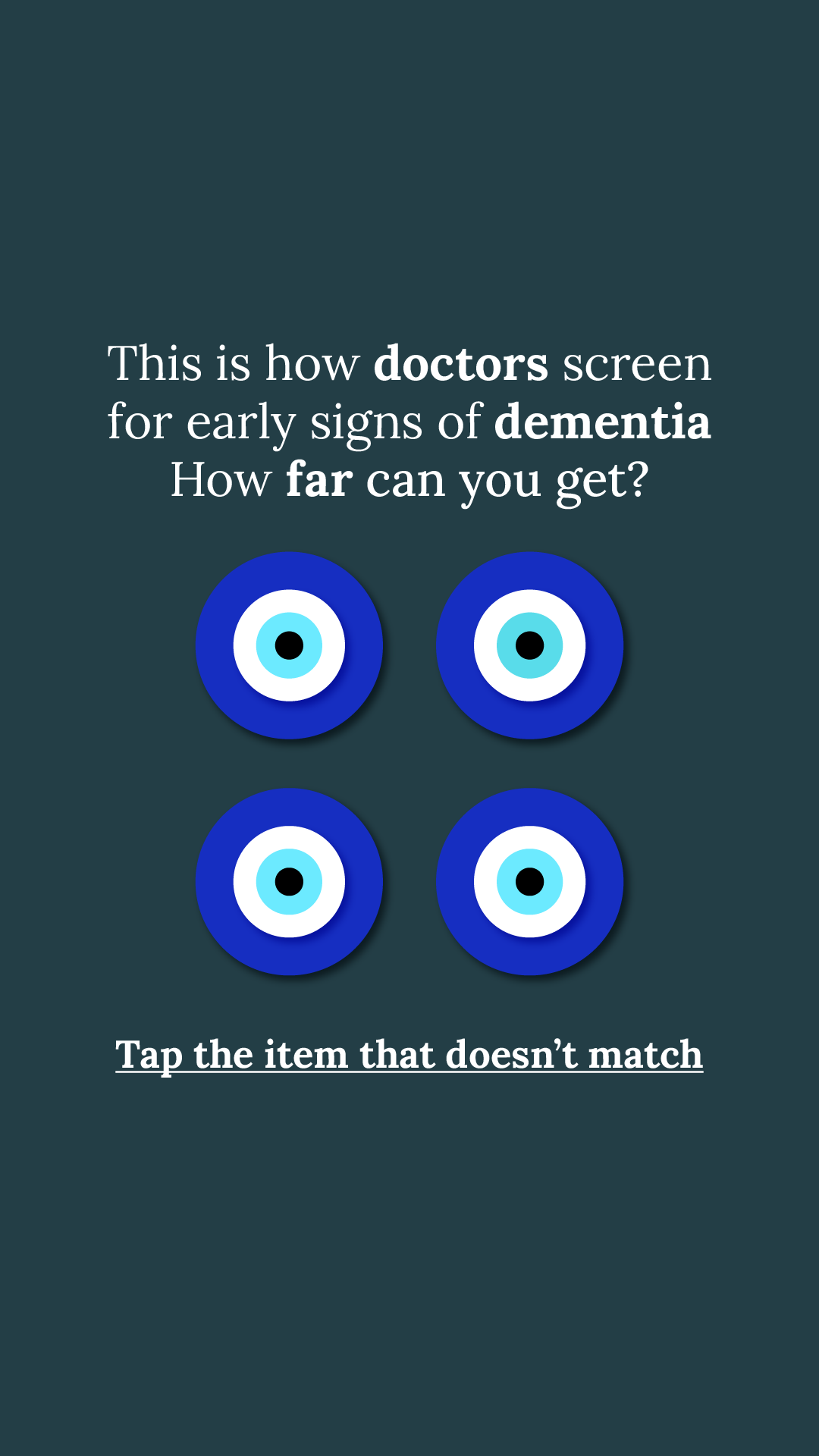 Brain Health Check Facebook ad