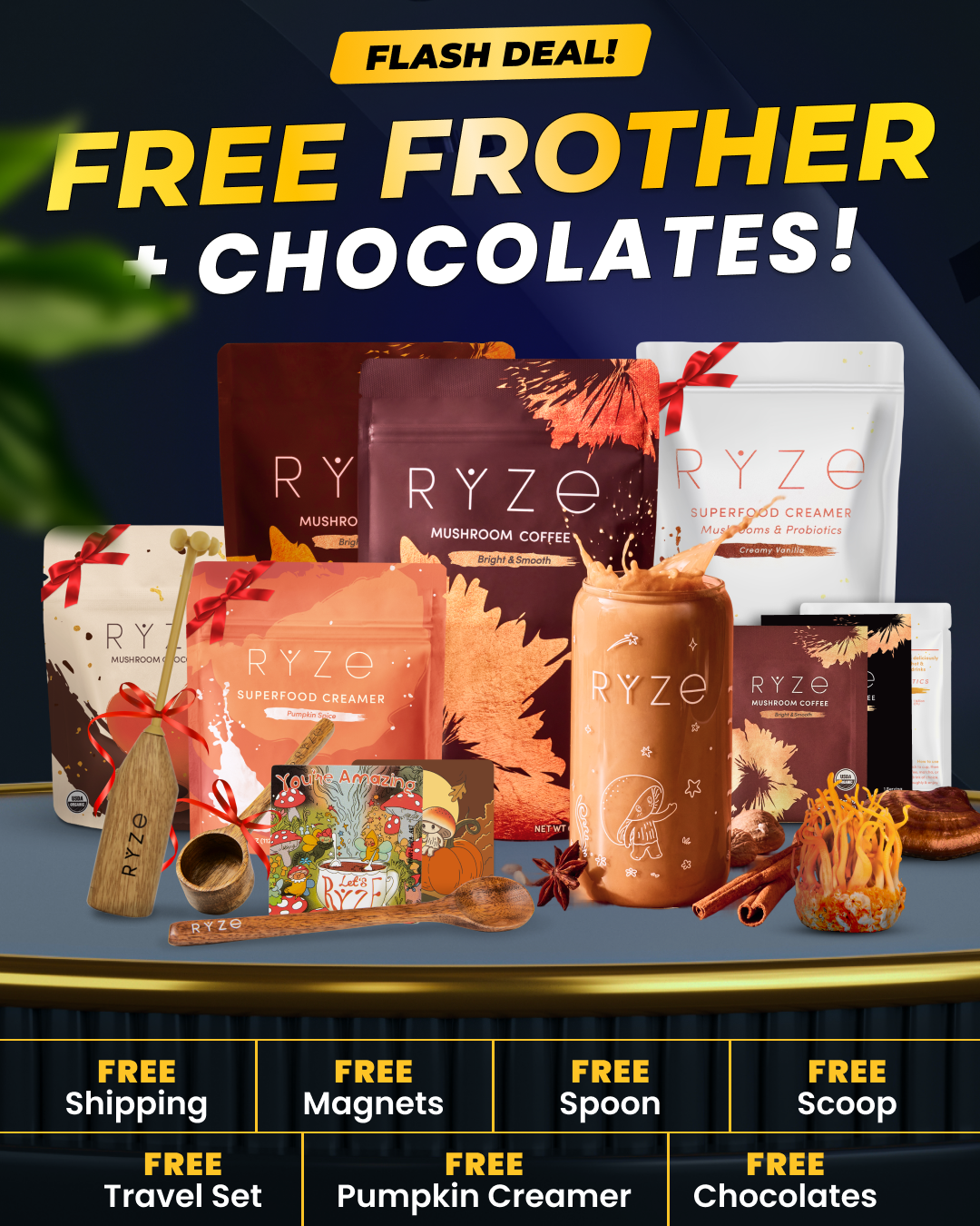 RYZE Superfoods Facebook ad