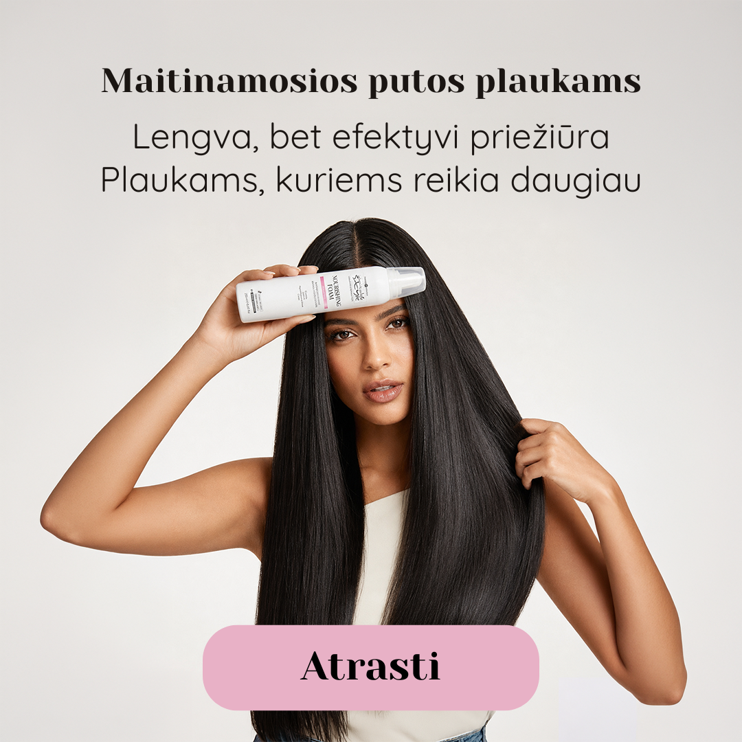 INGA Hairstyle Facebook ad: Maitinamosios putos plaukams. Užsisakyk dabar