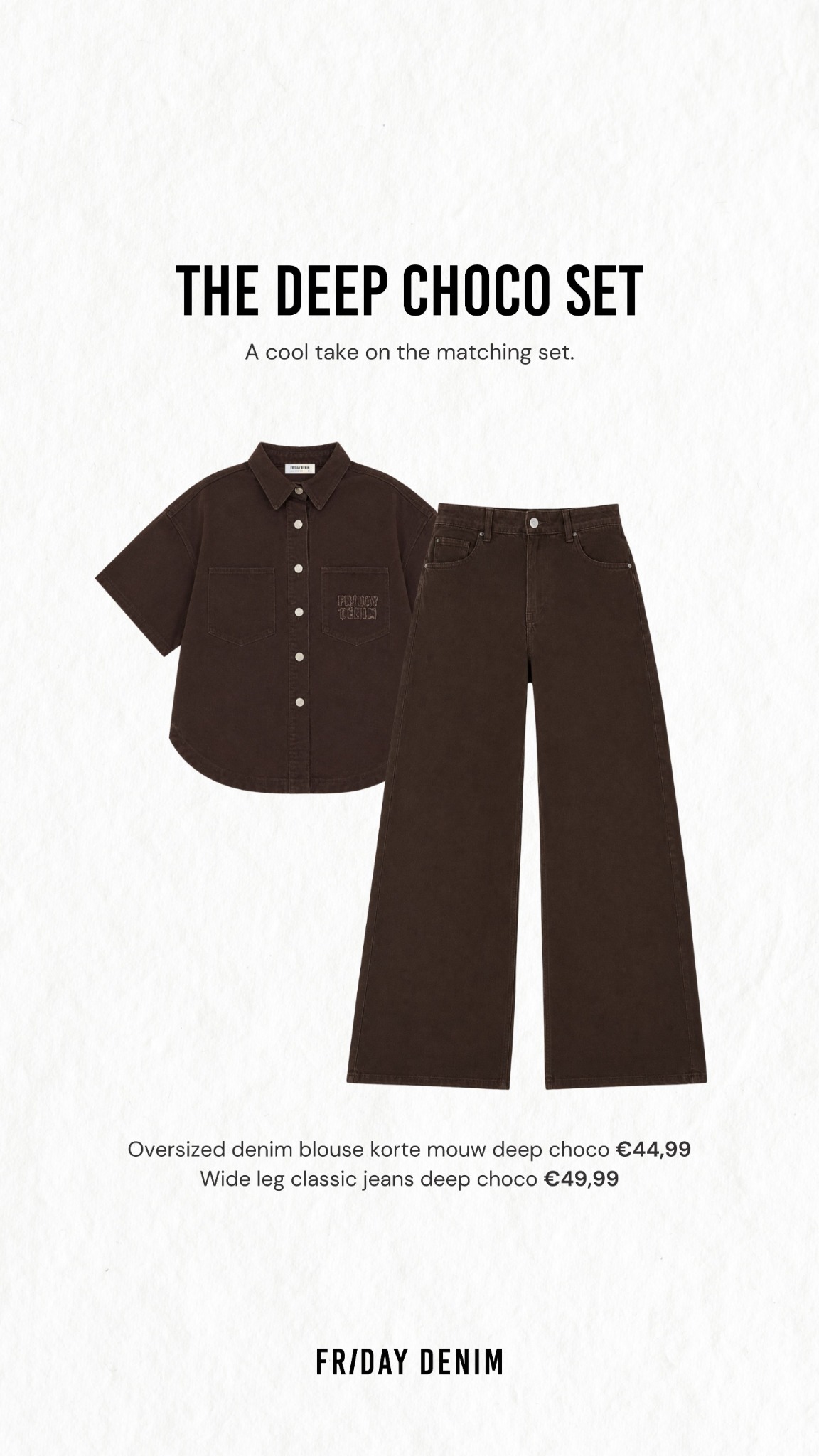 tess v Facebook ad: The perfect denim duo.