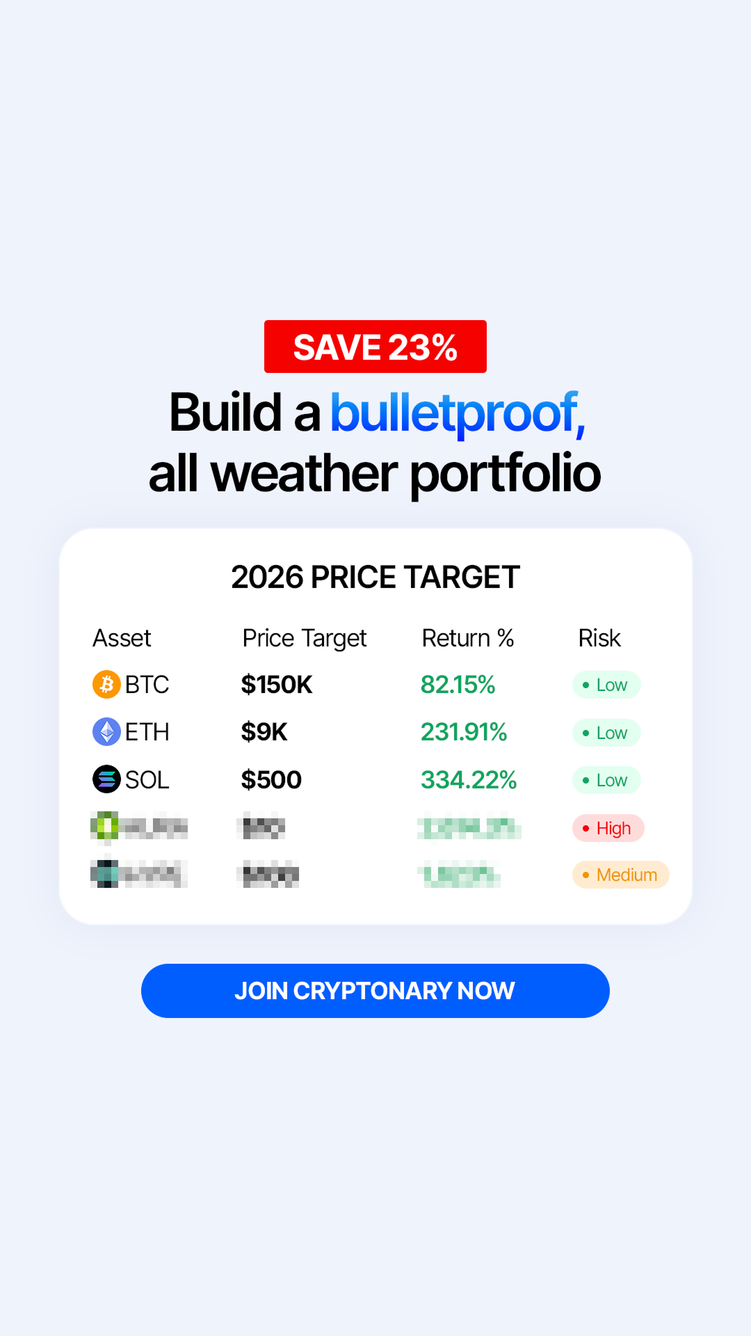Cryptonary Facebook ad