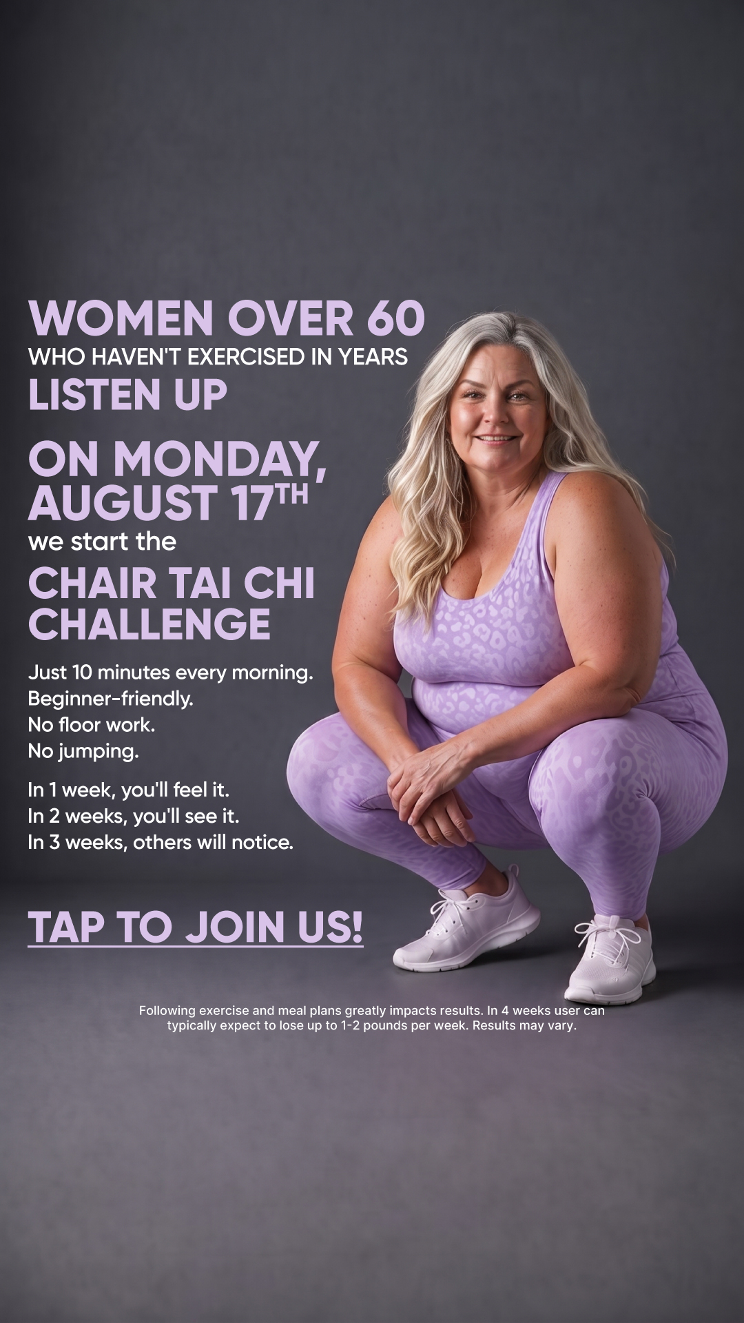 Agata Fitness Facebook ad: Start Chair Tai Chi
