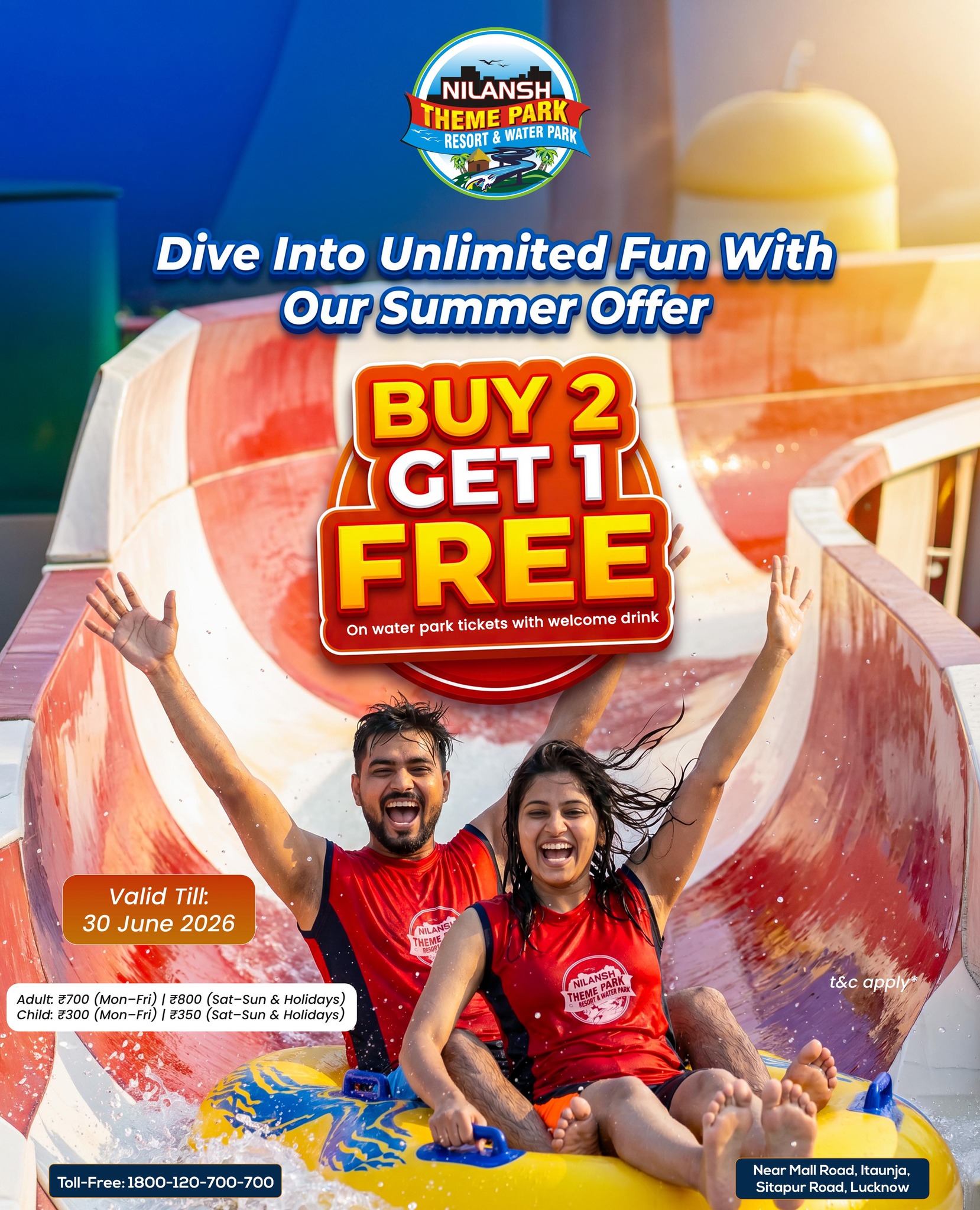 Nilansh Theme Park Resort & Water Park Facebook ad