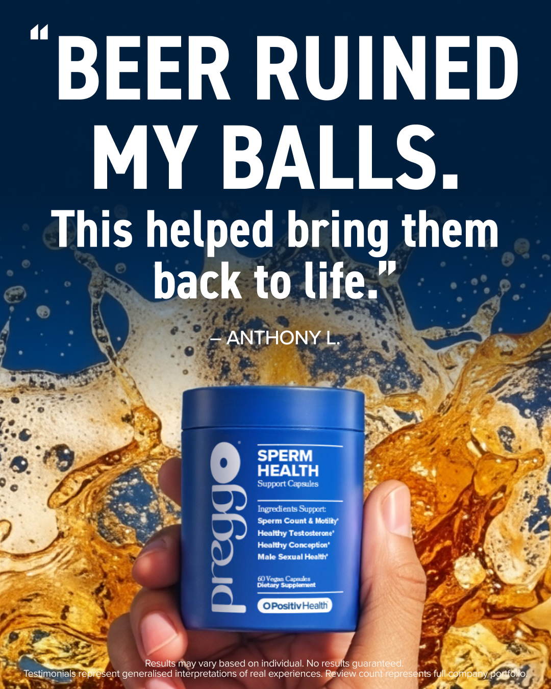 True Healthy Man Facebook ad