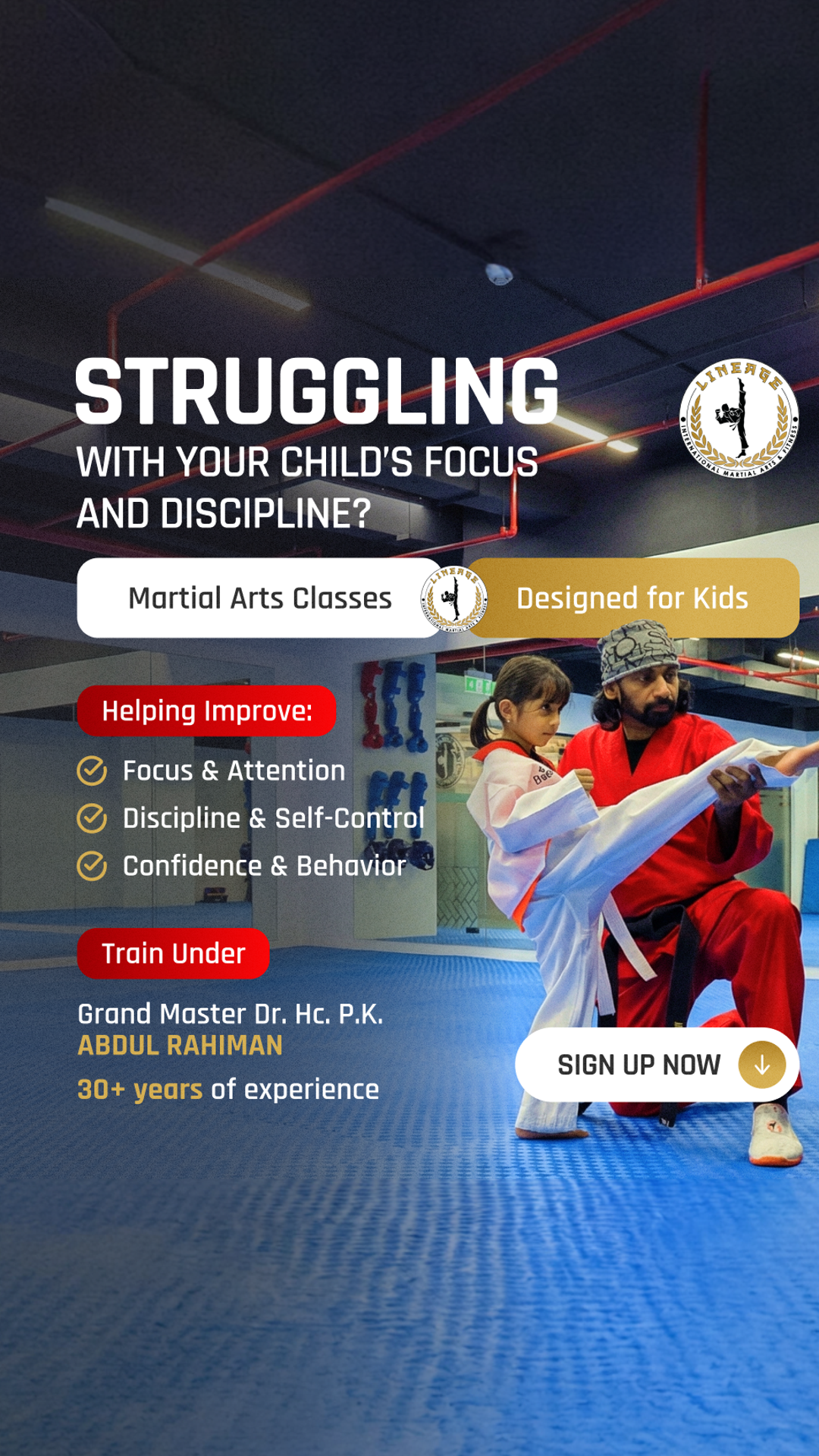 Lineage International Martial Arts & Fitness Facebook ad
