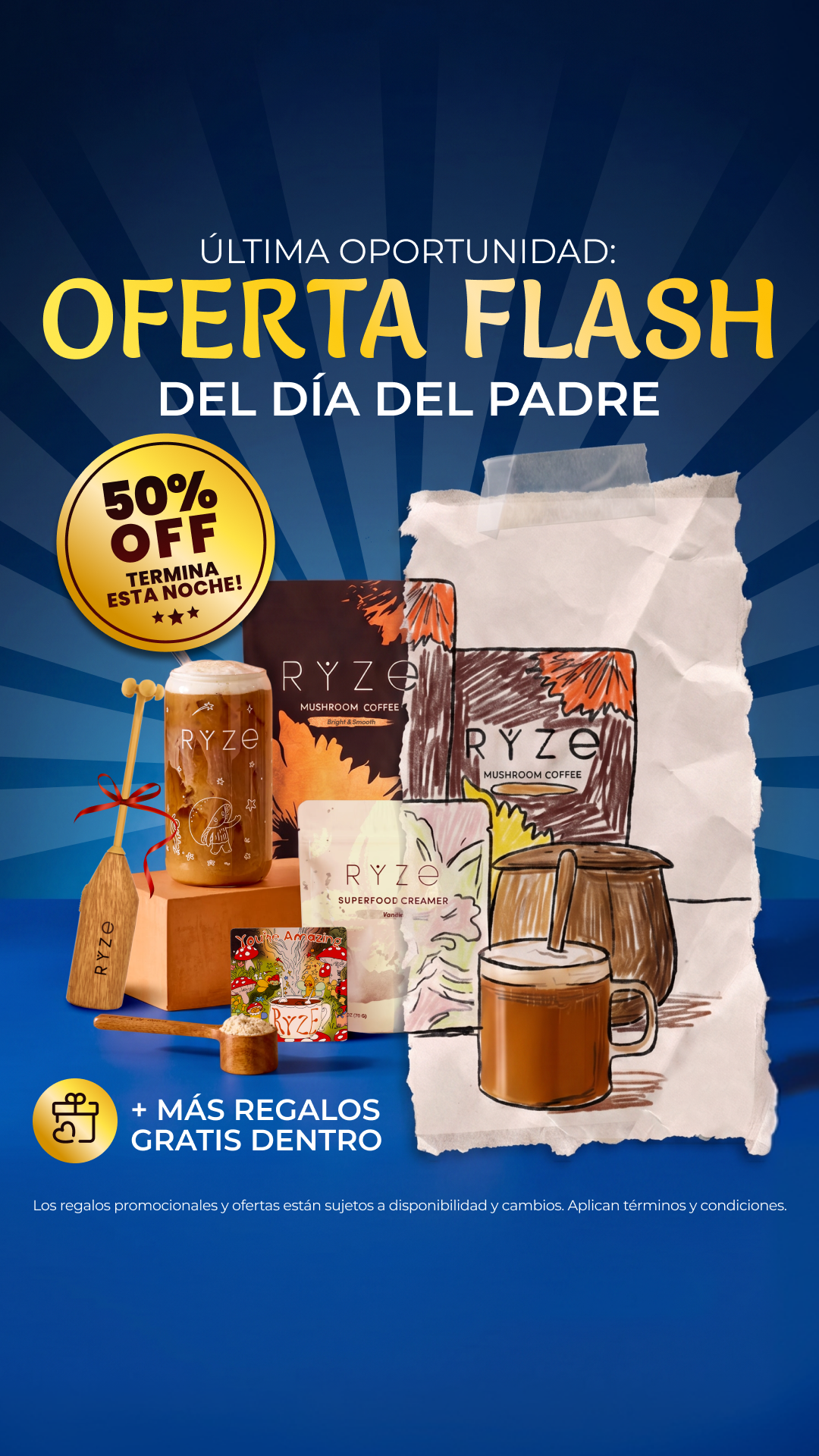 RYZE Superfoods Facebook ad