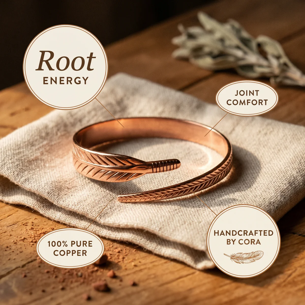 Cora's Copper Jewelry Facebook ad