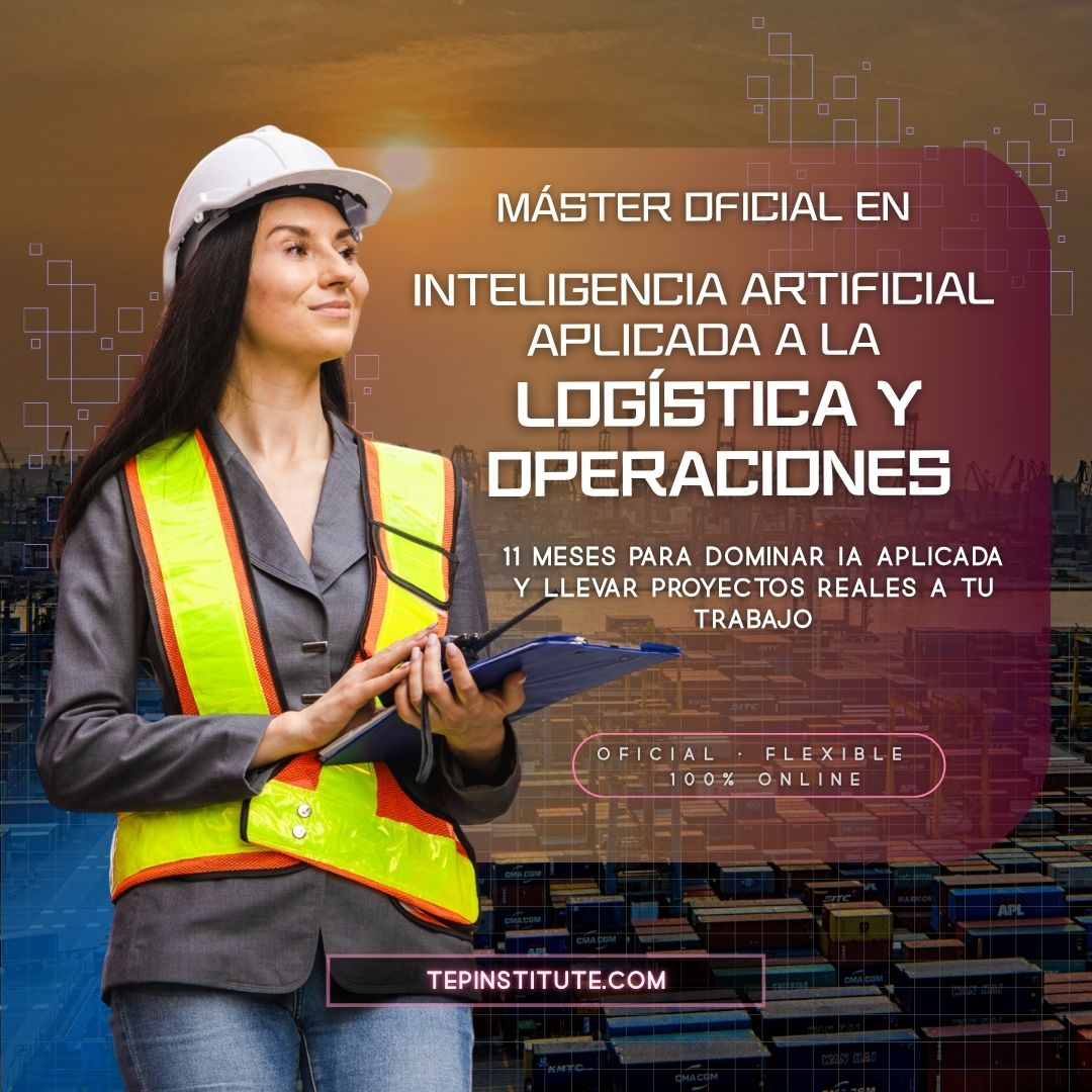 TEP Institute Facebook ad: Especialista en IA para Logística