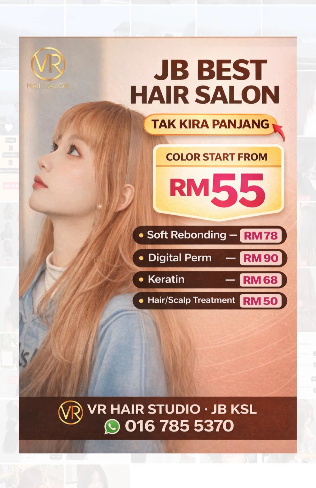 VR JB Hair Studio KSL Facebook ad