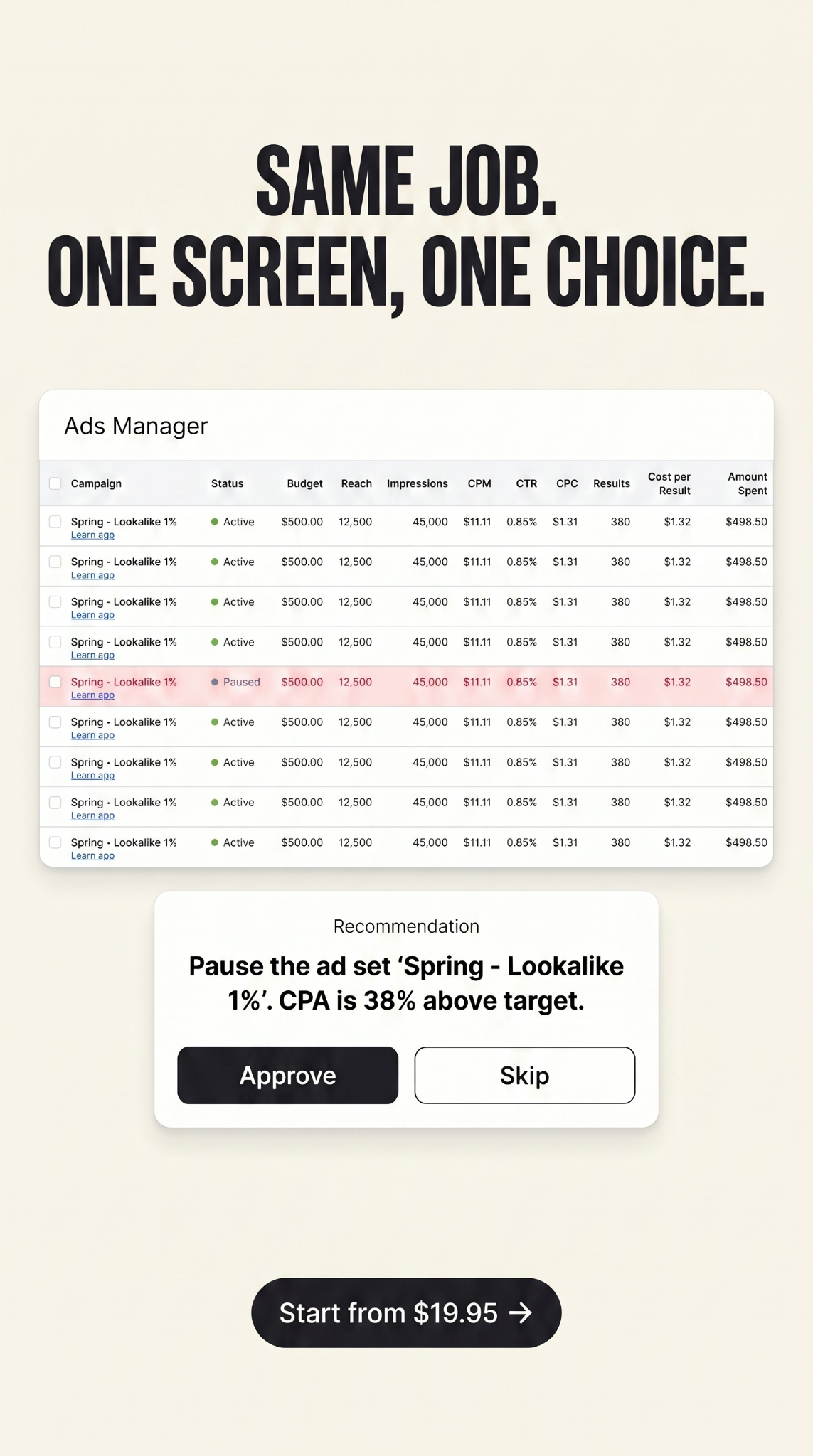 trycrush.ai Facebook ad