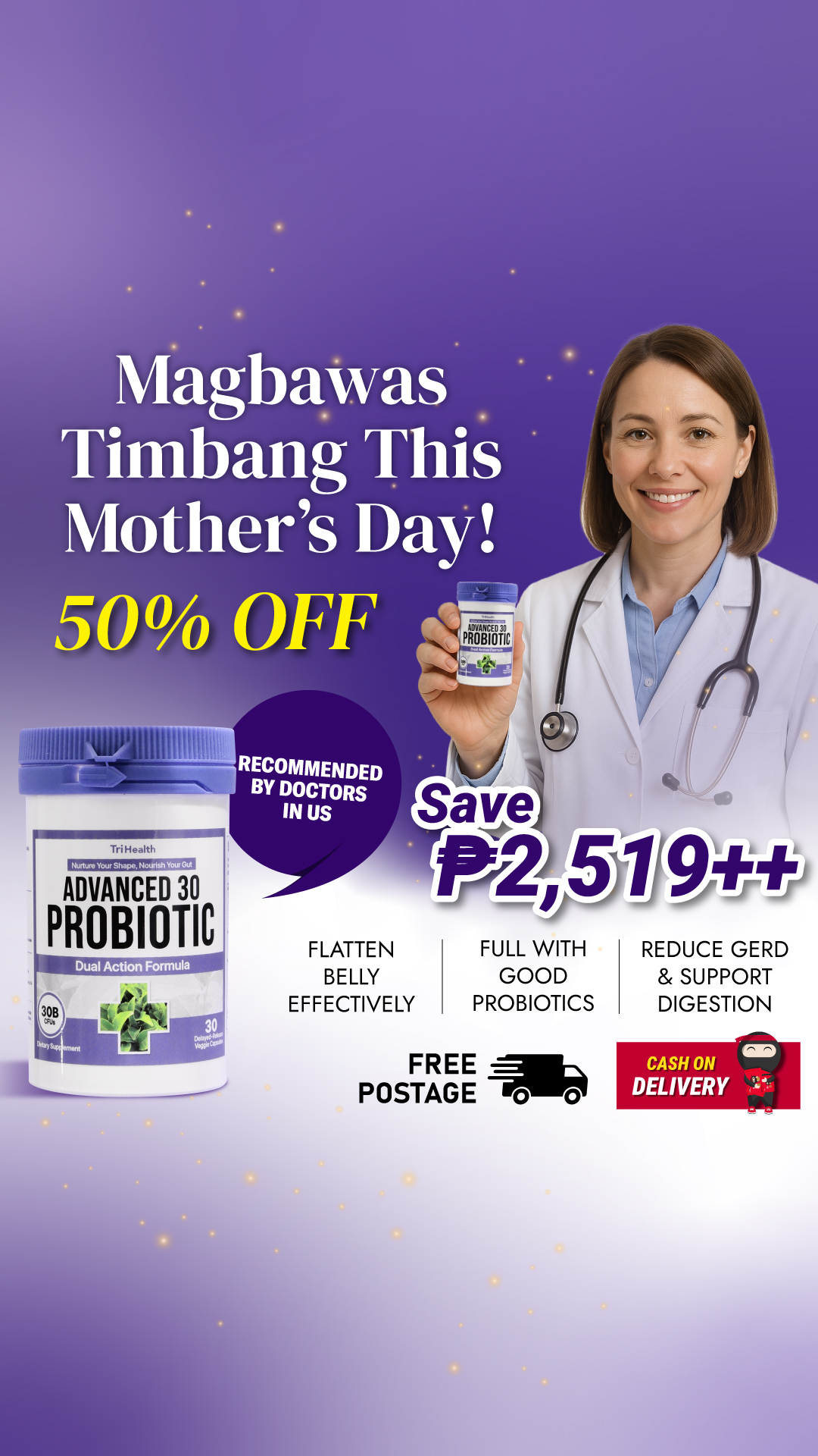 TriHealth Probiotic Philippines Facebook ad