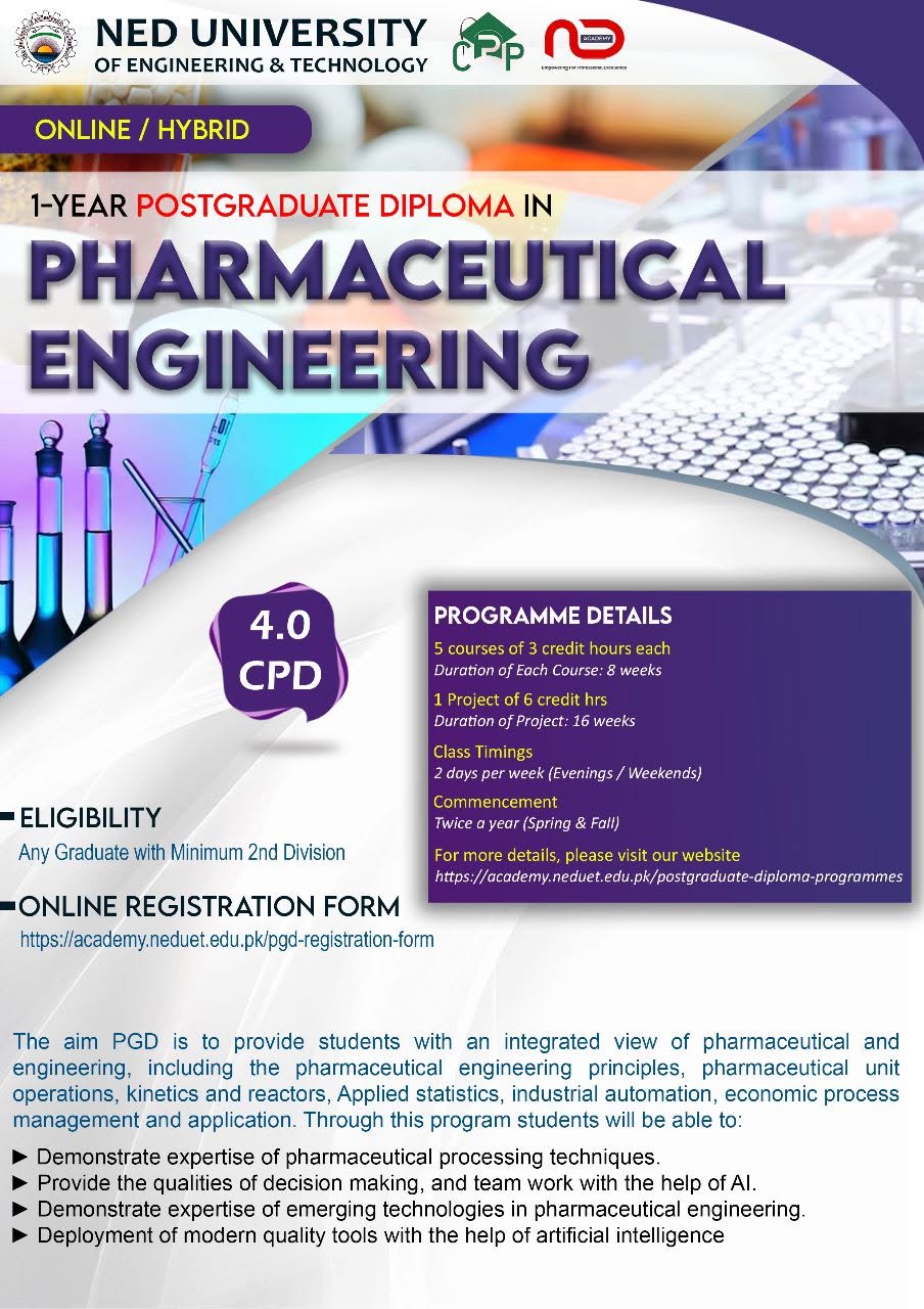 NED Academy, NED University of Engineering & Technology, Karachi Facebook ad