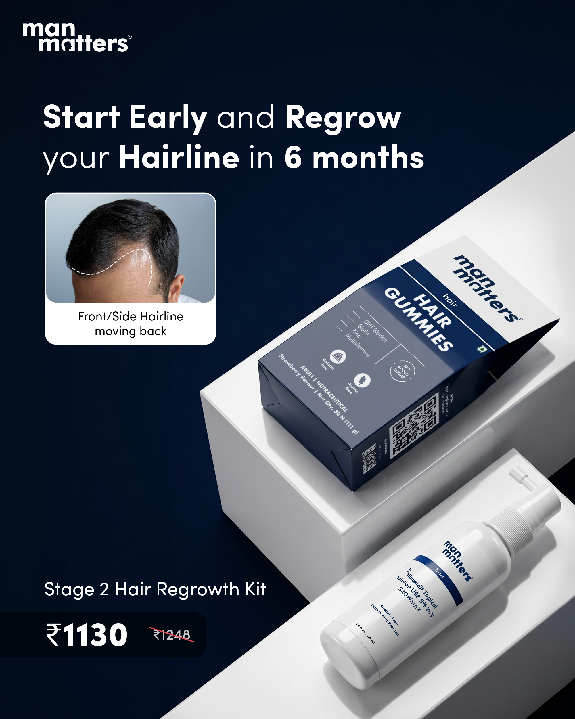 Hair Matters by Man Matters Facebook ad