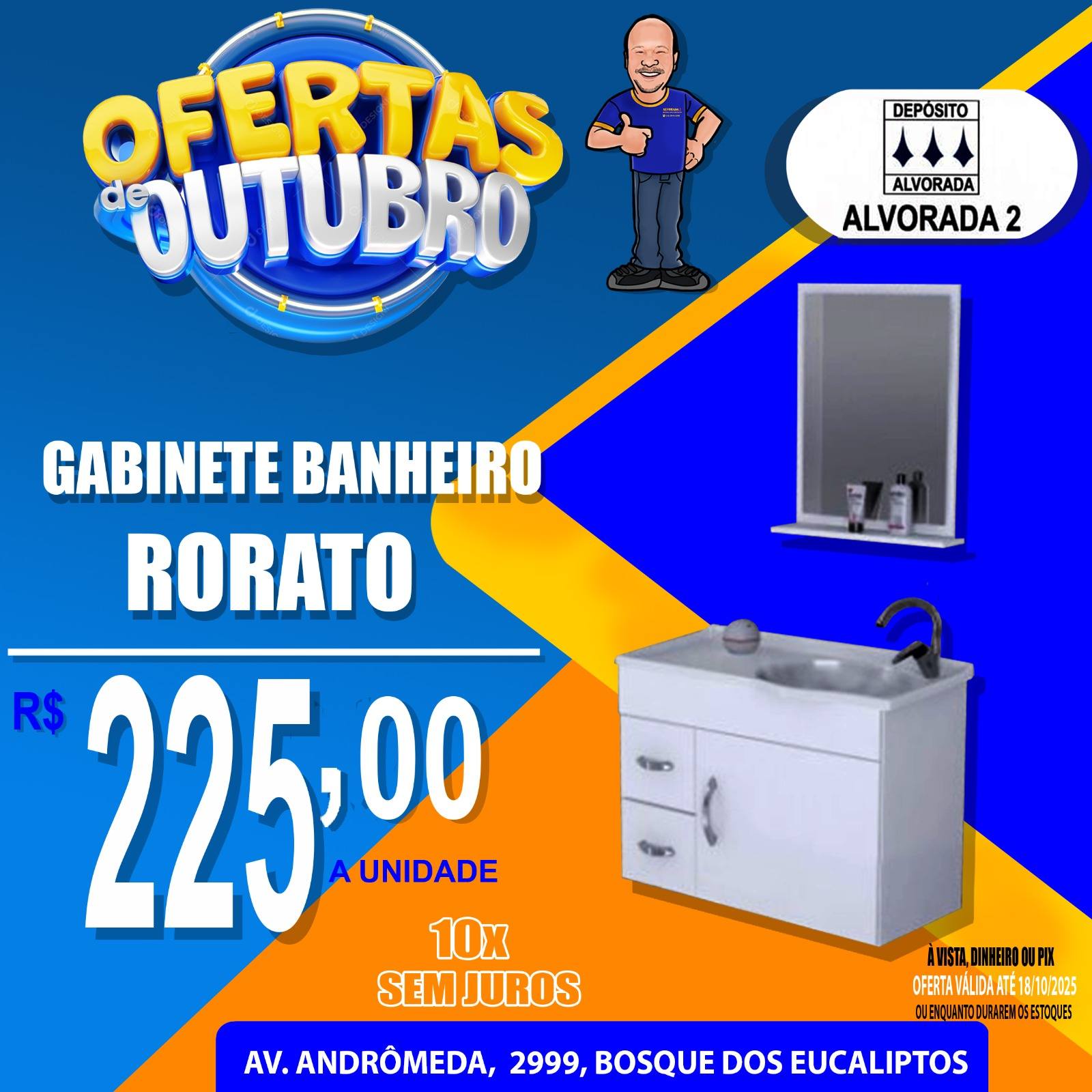 Depósito Alvorada 2 Facebook ad from Oct 21, 2025