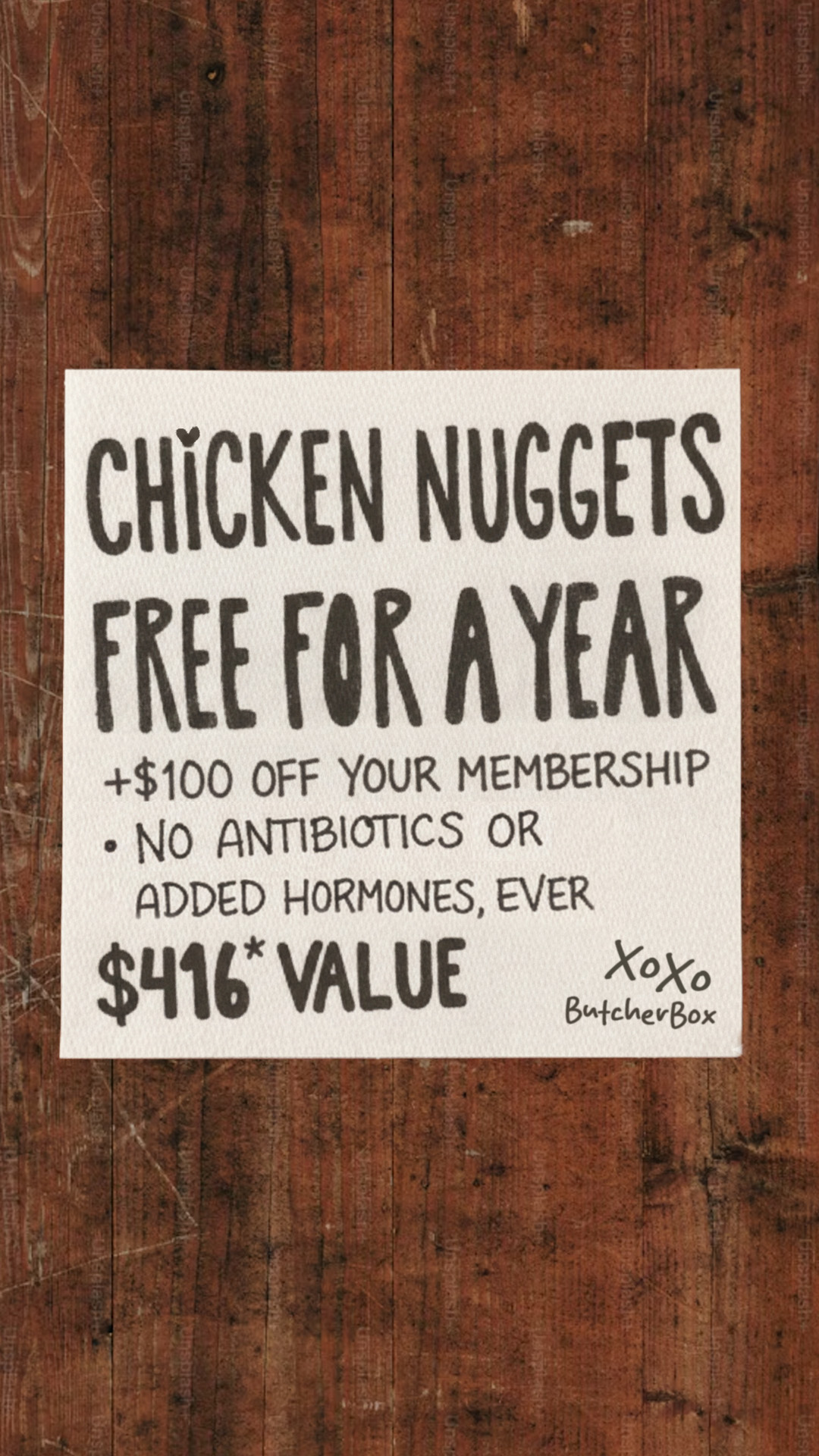 ButcherBox Facebook ad