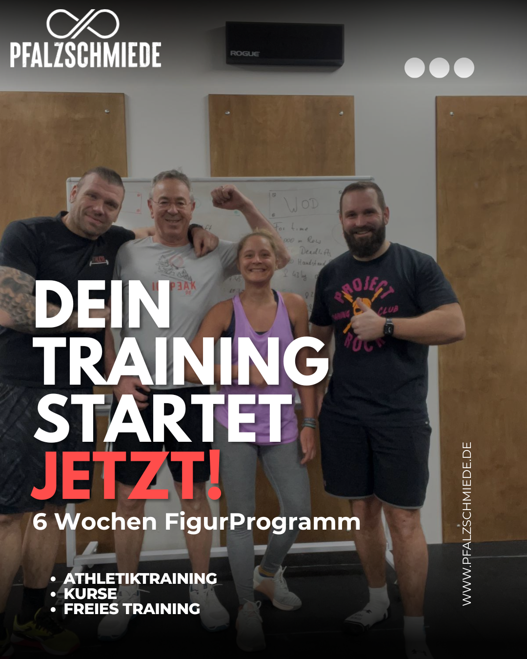 Pfalzschmiede Facebook ad: 6 Wochen Figurprogramm