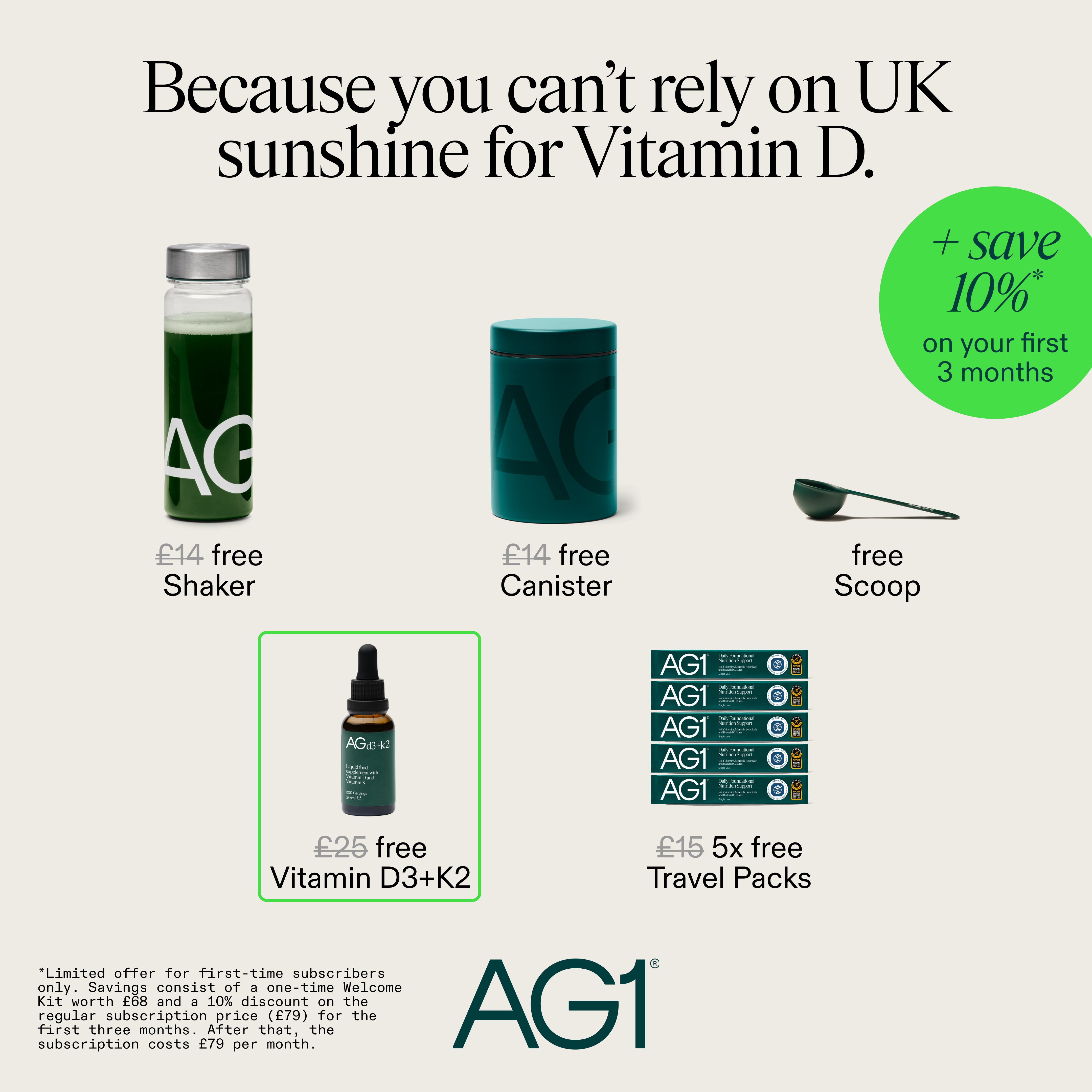 AG1 by Athletic Greens Facebook ad