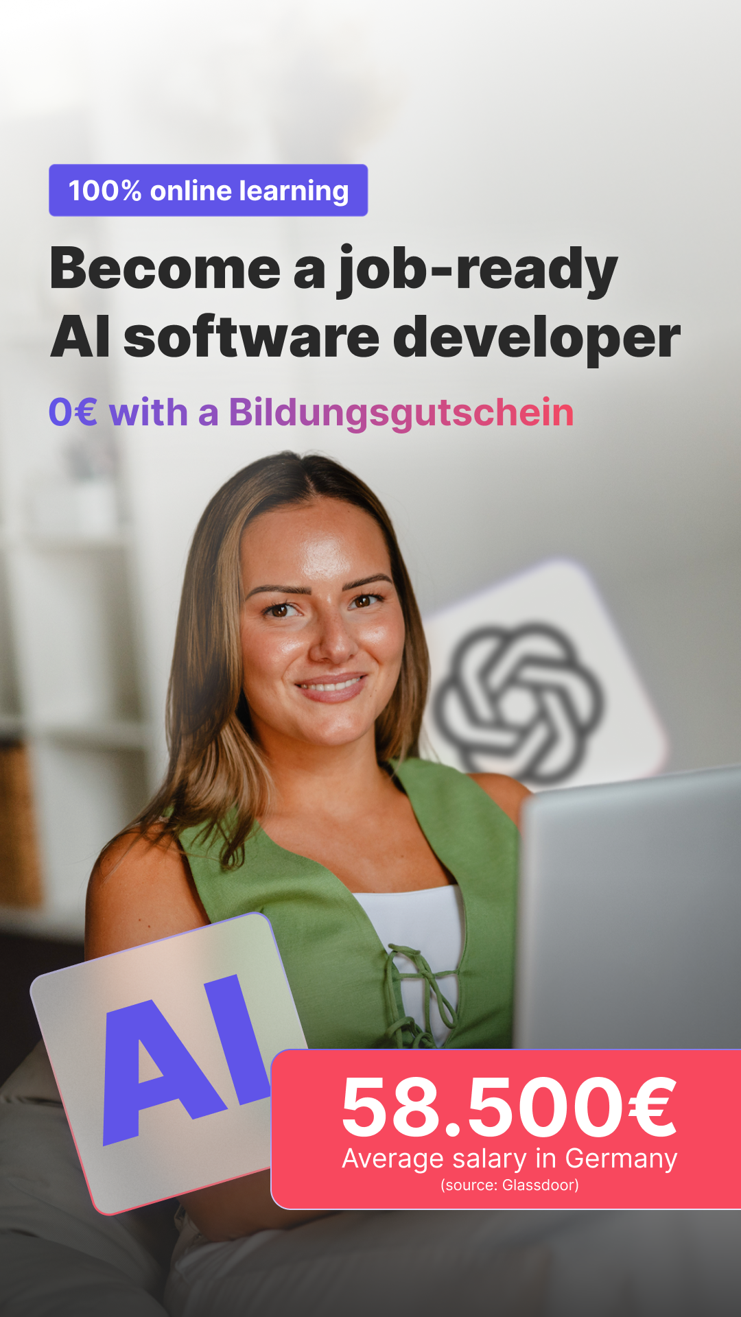 WBS CODING SCHOOL Facebook ad
