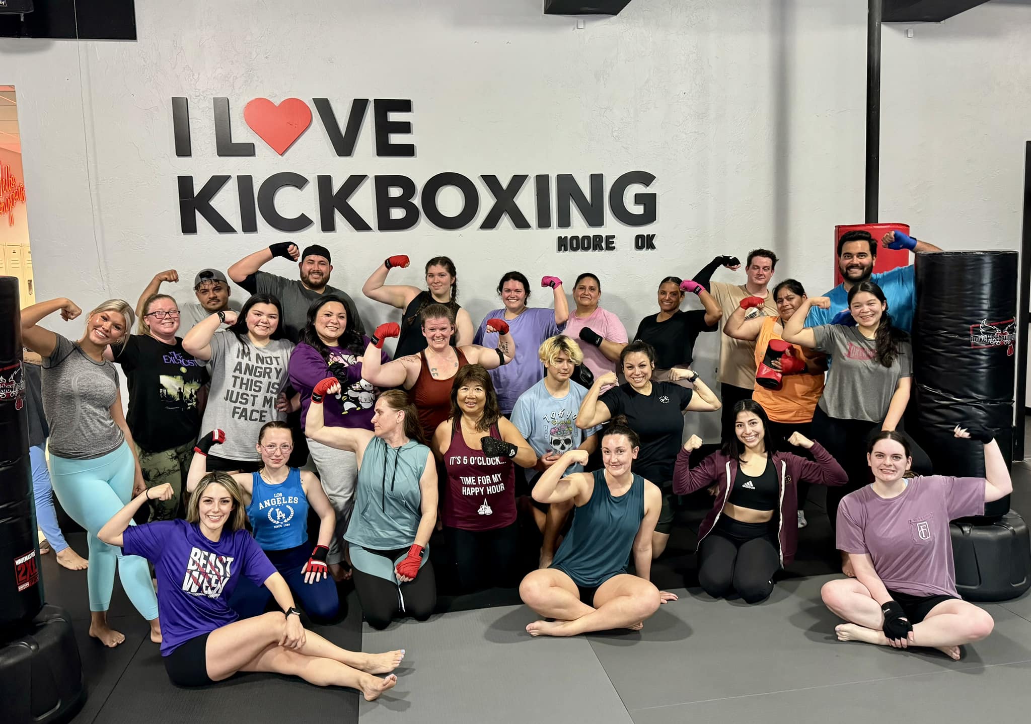 Moore Fitness Kickboxing Challenge Facebook ad from Mar 1, 2026