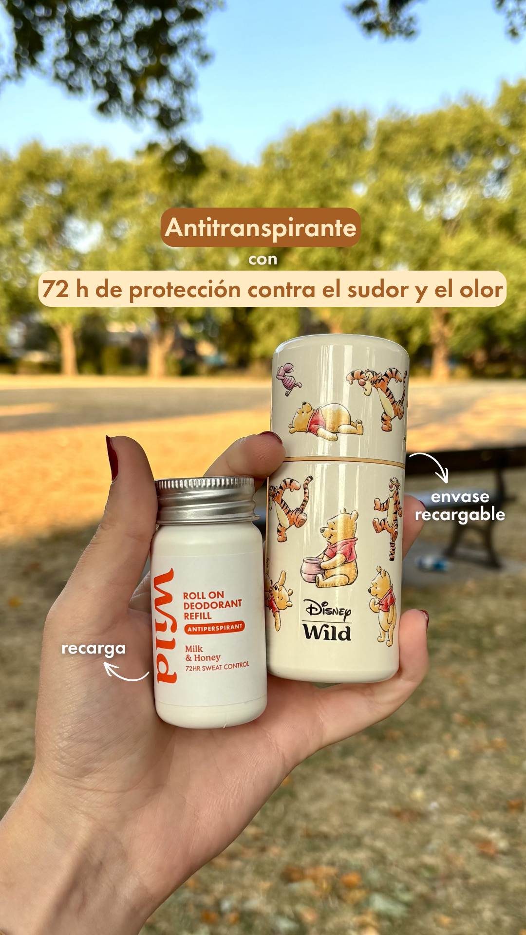 Wild Facebook ad: Dulzura y protección 72 horas