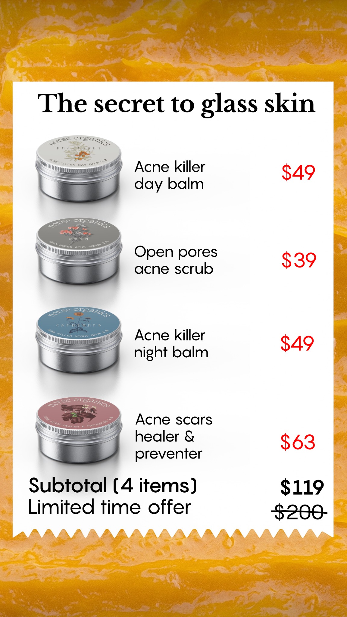 Norse Organics Facebook ad