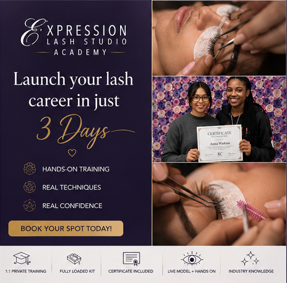 Expression Lash Studio Facebook ad