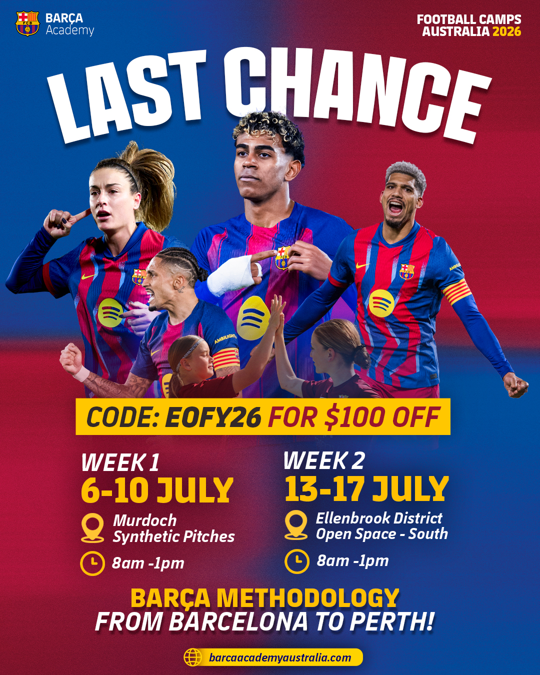 Barça Academy Australia & New Zealand Facebook ad
