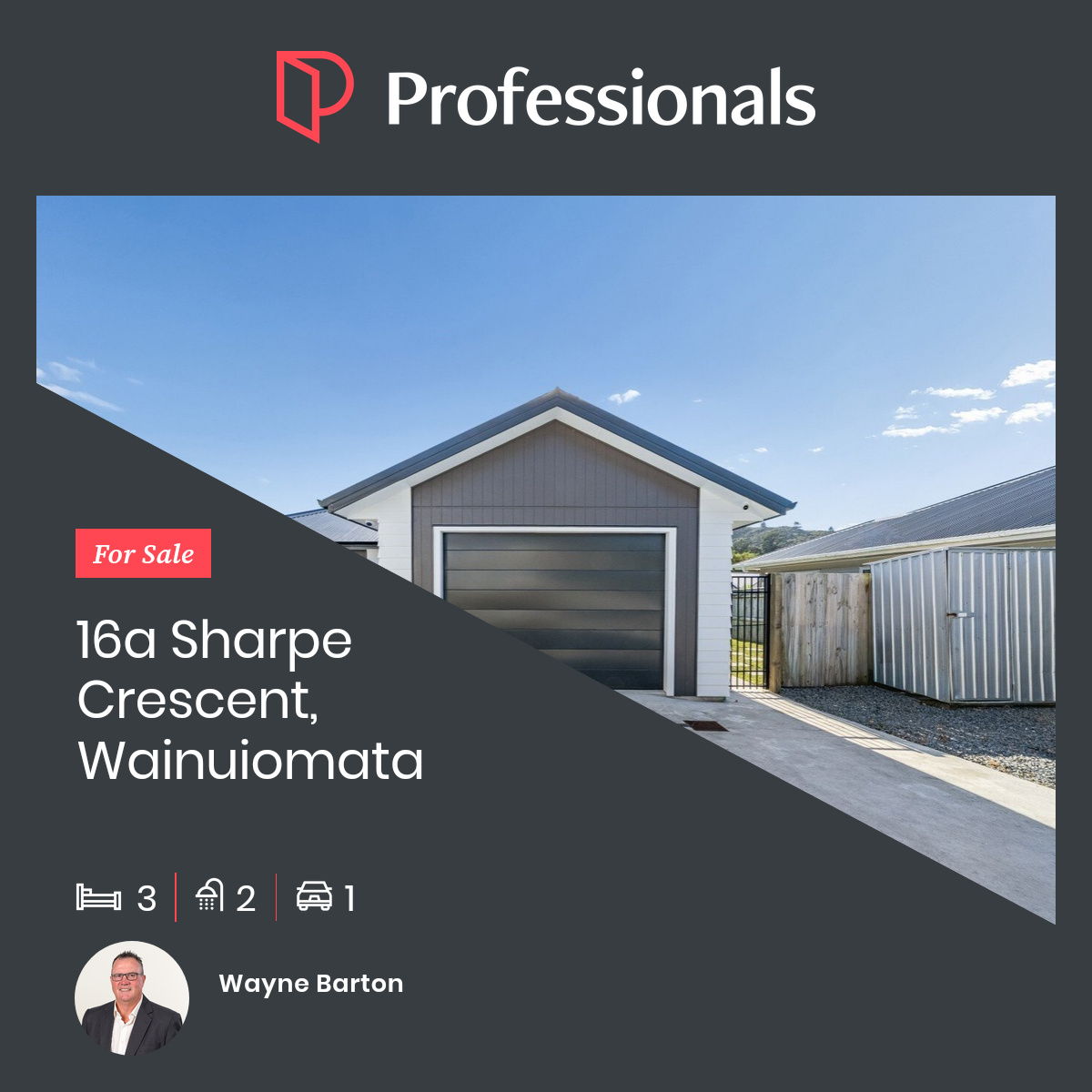 Professionals Redcoats Facebook ad: 16a Sharpe Crescent, Wainuiomata