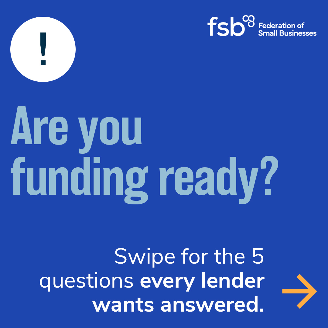 Federation of Small Businesses - FSB Facebook ad: Funding is vital for growth and managing cash…