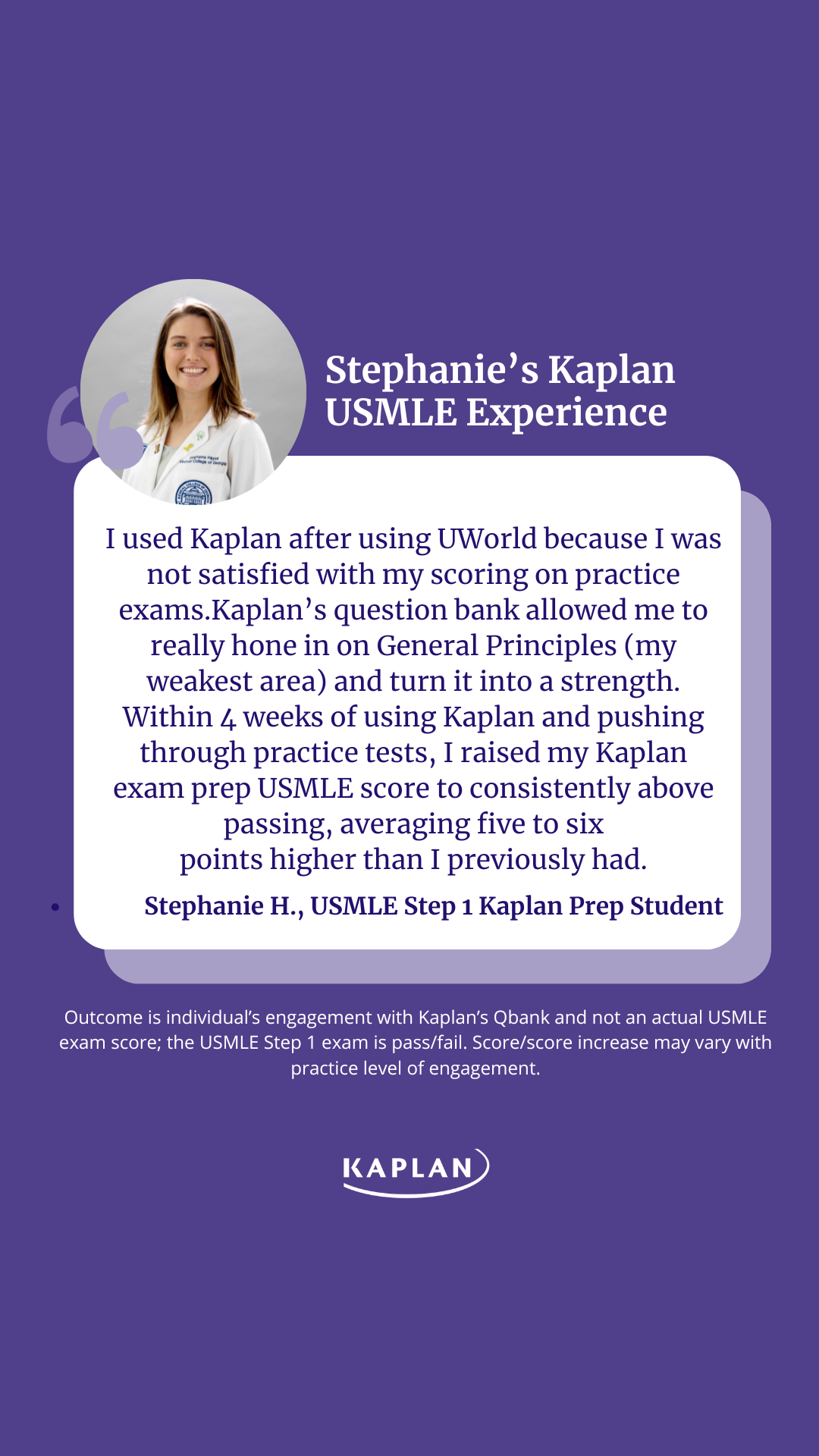 Kaplan Health Facebook ad