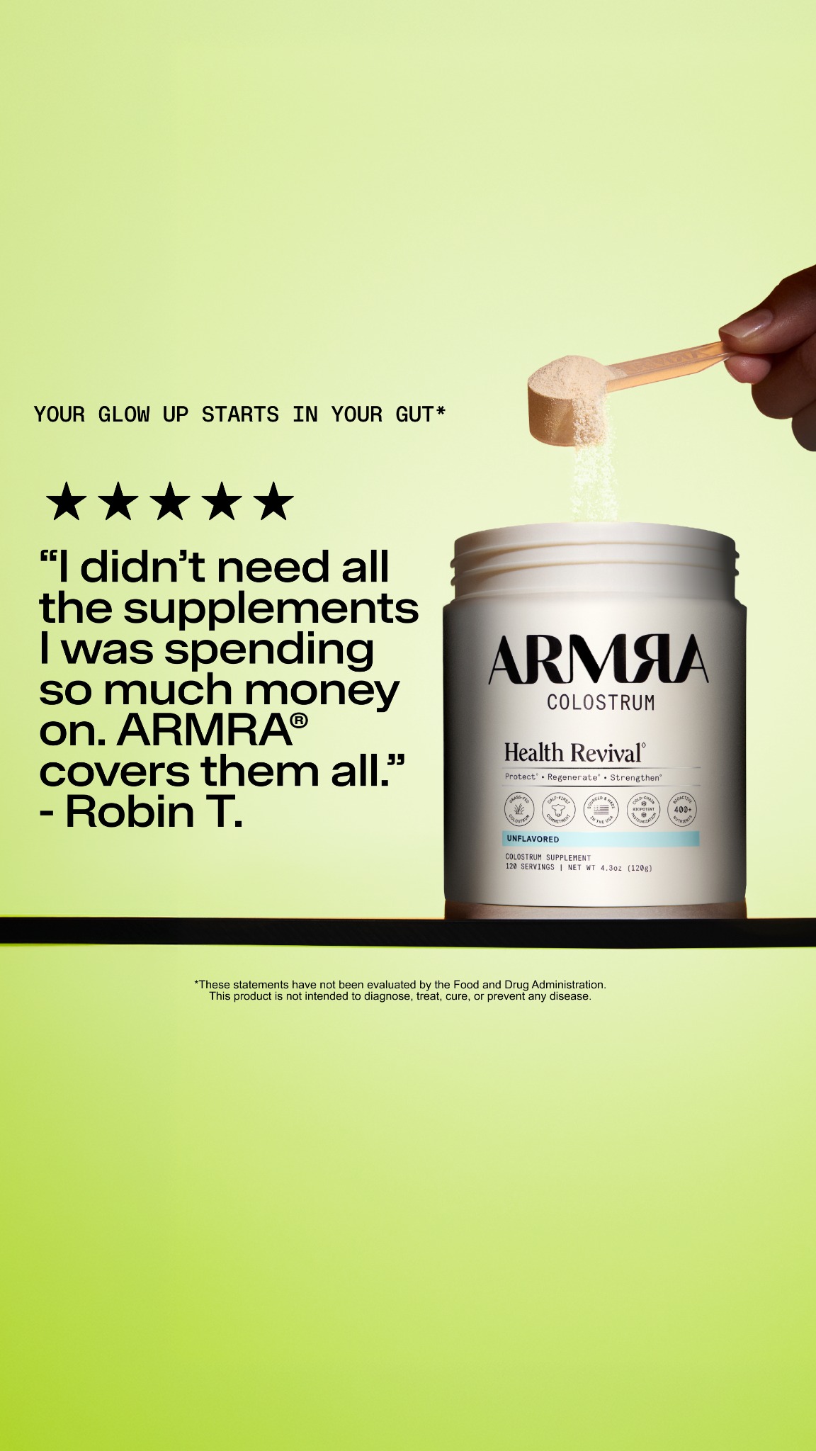 ARMRA Facebook ad