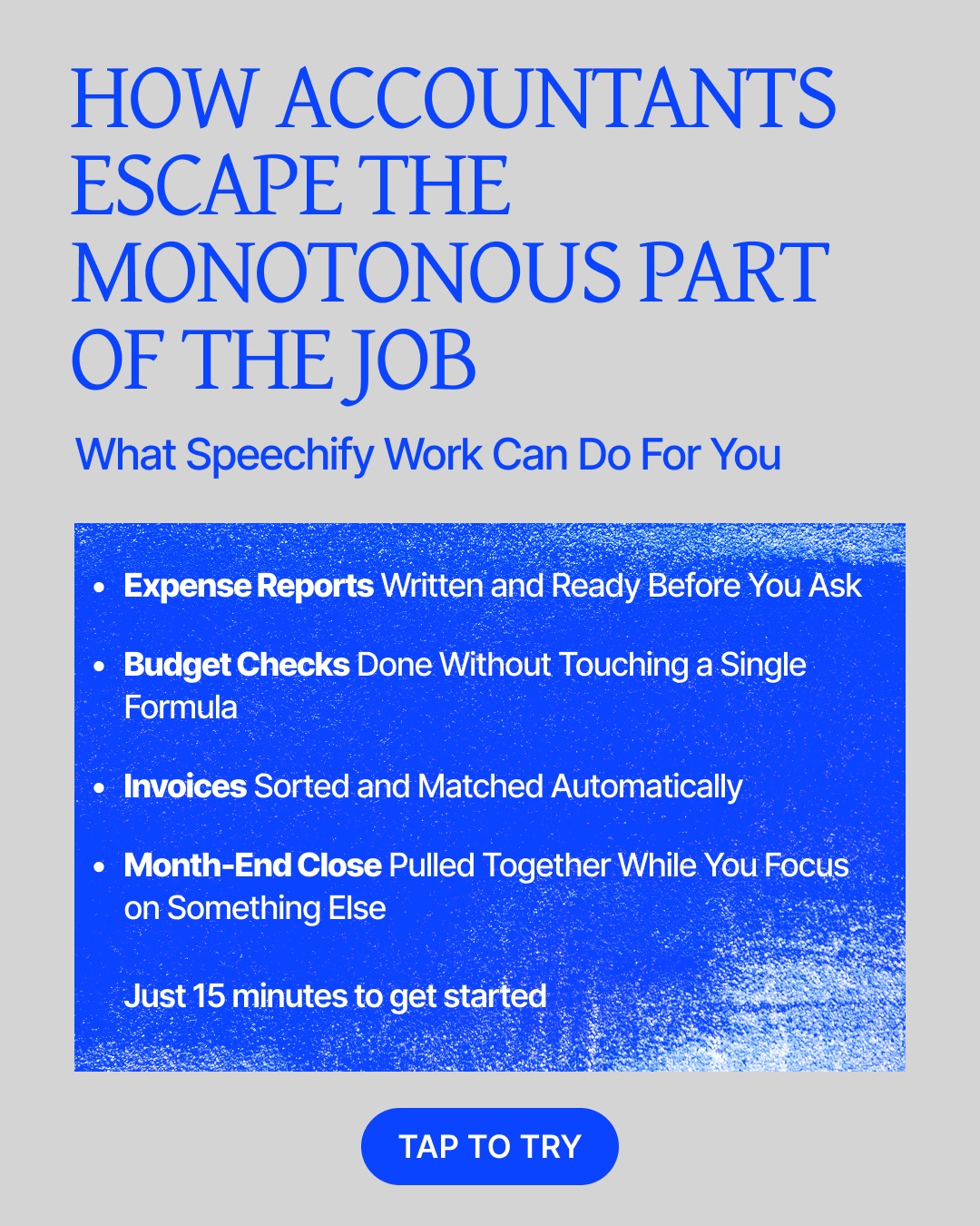 Speechify Work Facebook ad