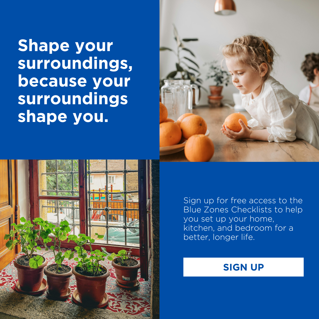 Blue Zones Facebook ad