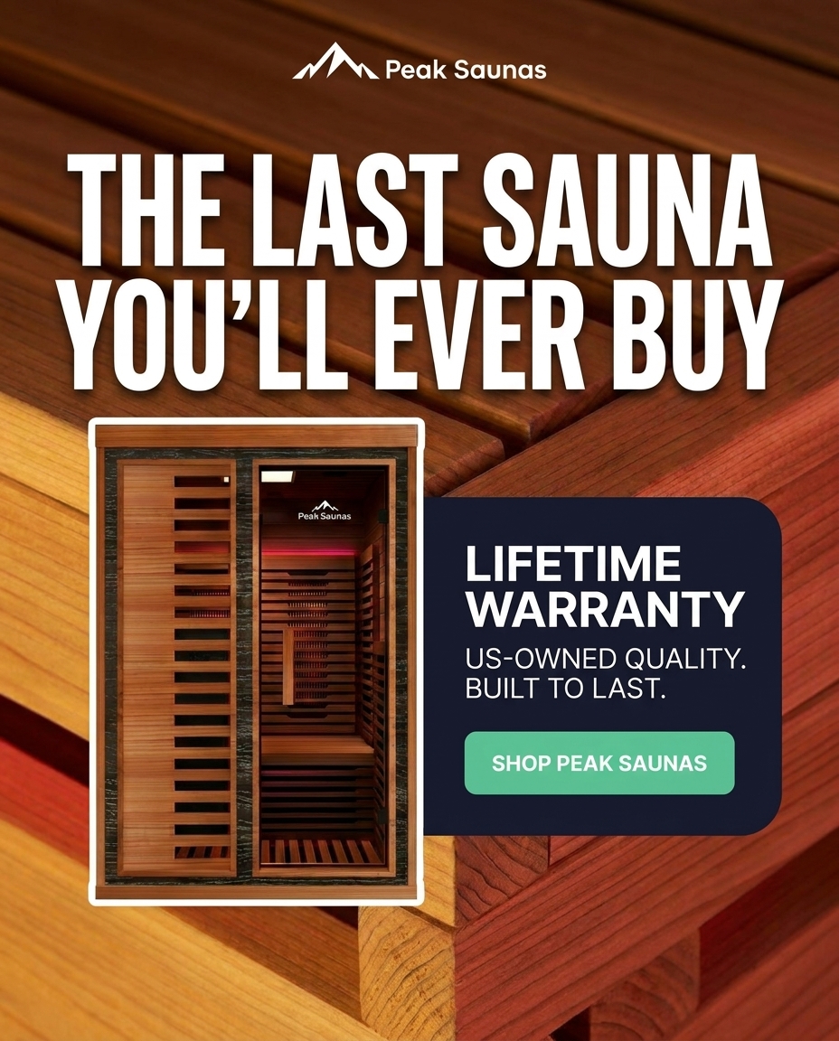 Peak Saunas Facebook ad
