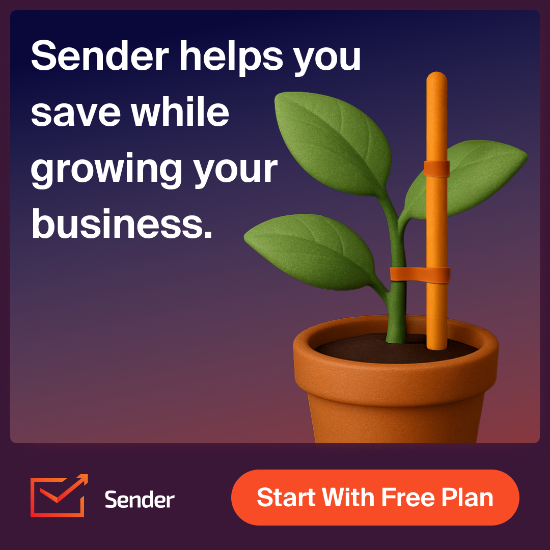 Sender.net Facebook ad